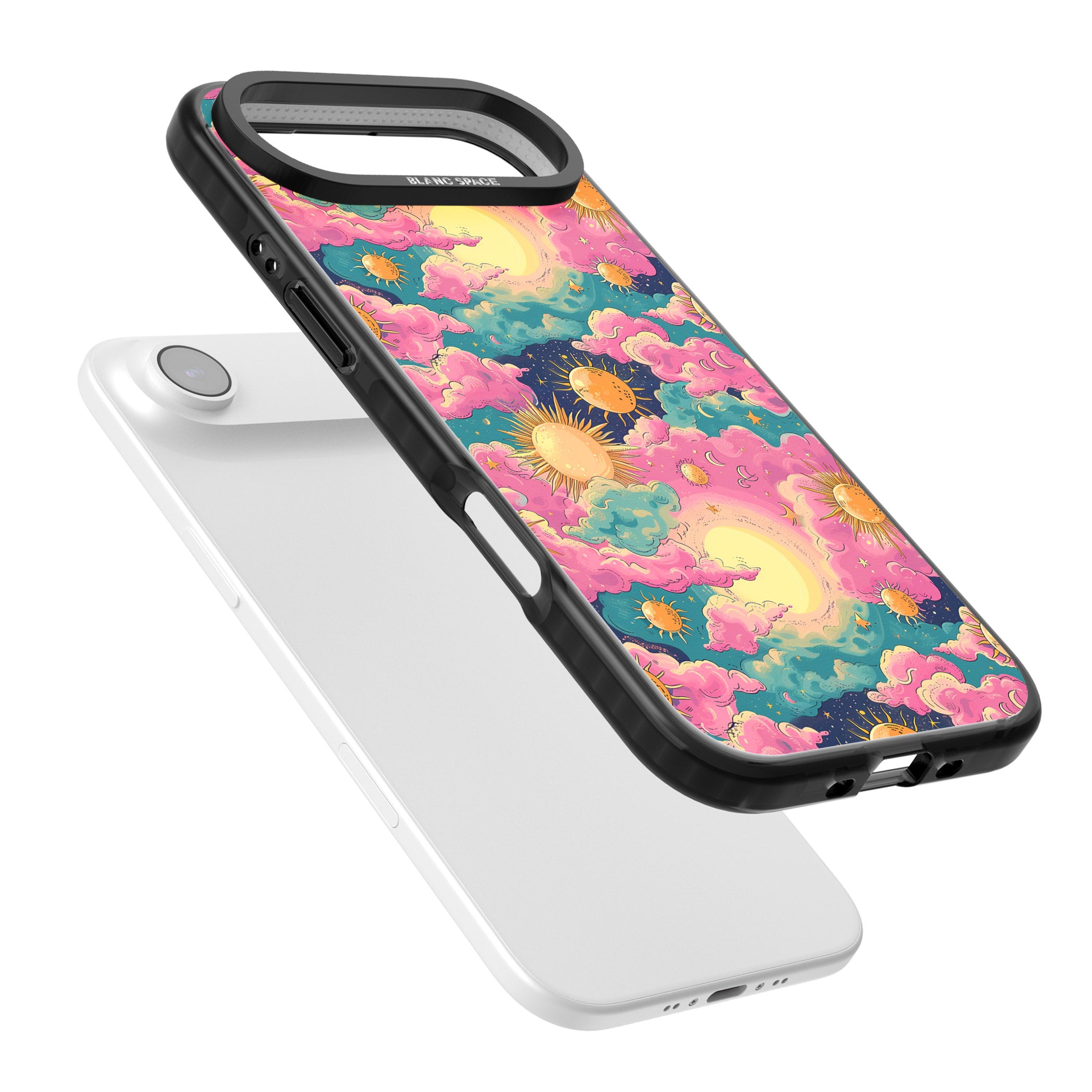 Starlight Clouds iPhone 17 Air Impact Pro Black Phone Case Colours