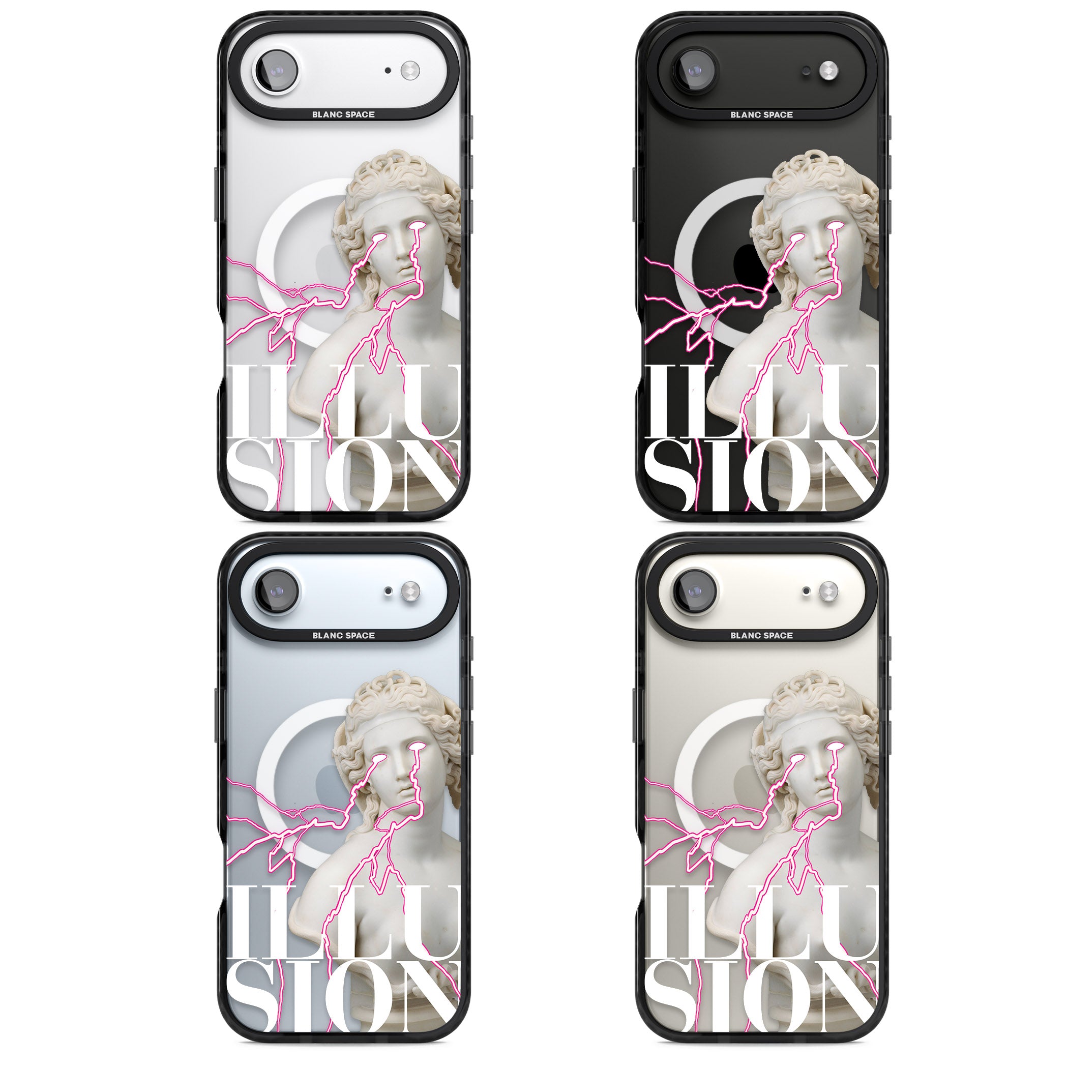 Illusion iPhone 17 Air Impact Pro Black Phone Case APT Impact Protection