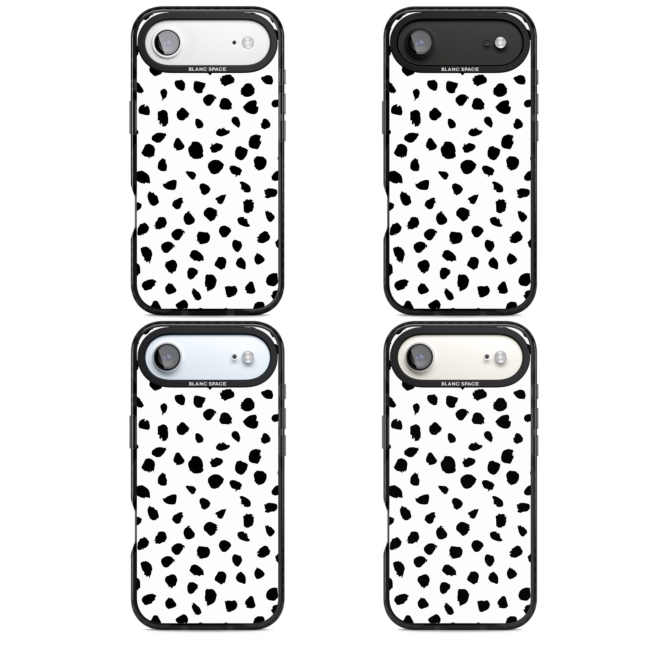 Dalmatian Print iPhone 17 Air Impact Pro Black Phone Case APT Impact Protection