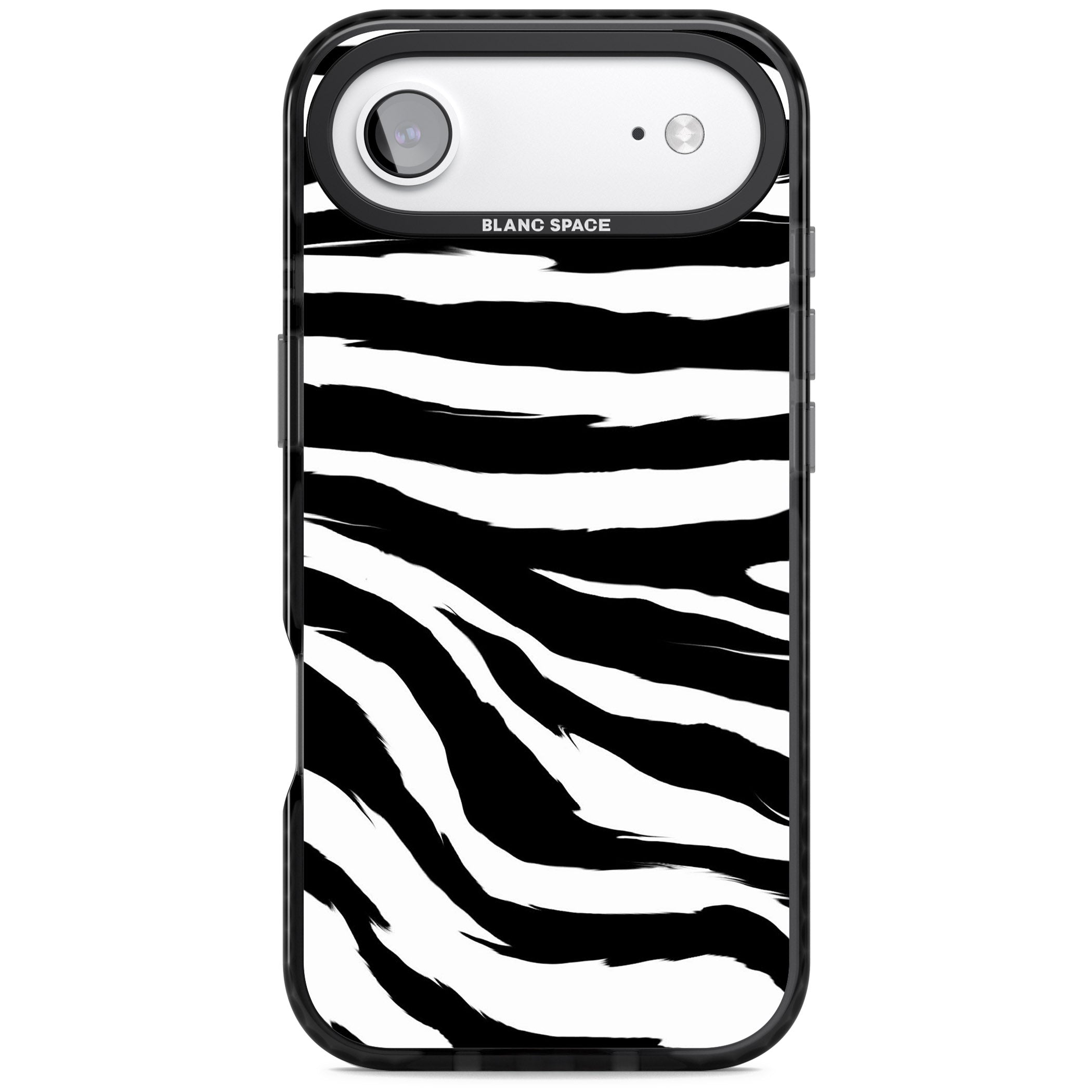 Black Zebra Print iPhone 17 Air Impact Pro Black Phone Case