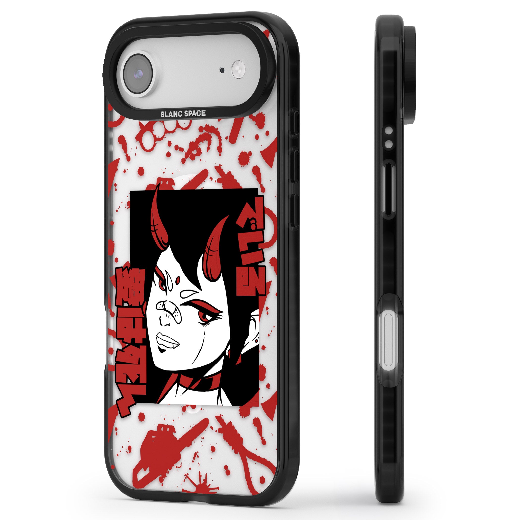 She'S A Devil iPhone 17 Air Impact Pro Black Phone Case Side Profile