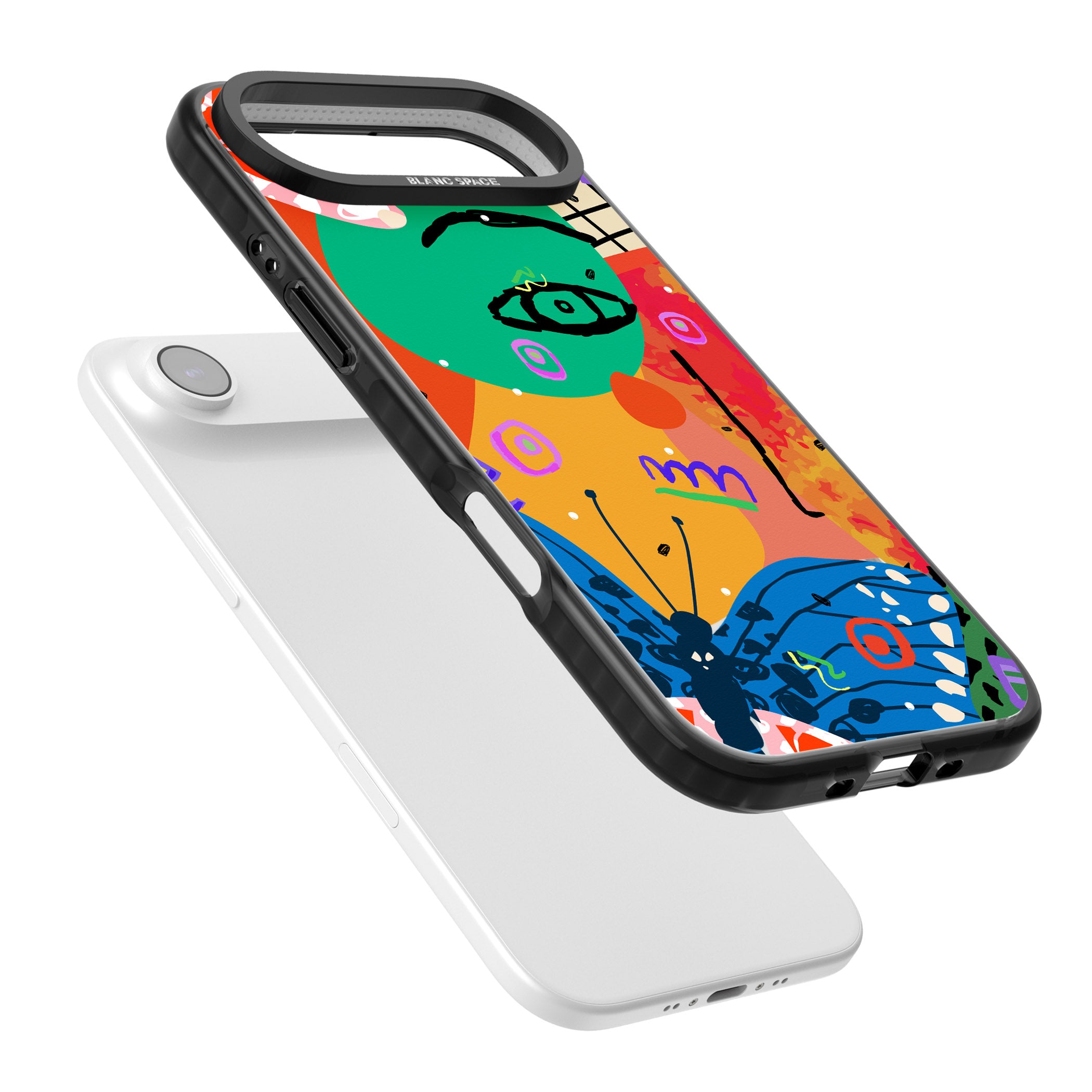 Abstract Butterfly iPhone 17 Air Impact Pro Black Phone Case Colours