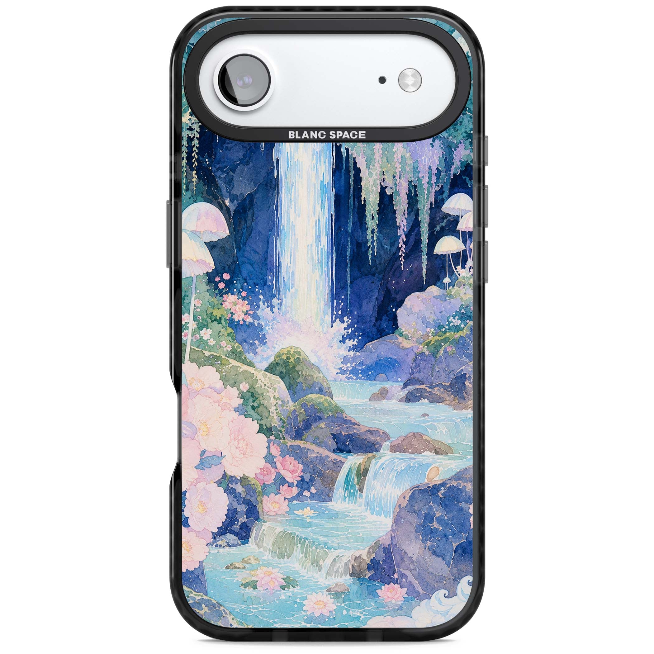 Mystic Waterfall art iPhone case | Black Impact Magsafe case for iPhone Air