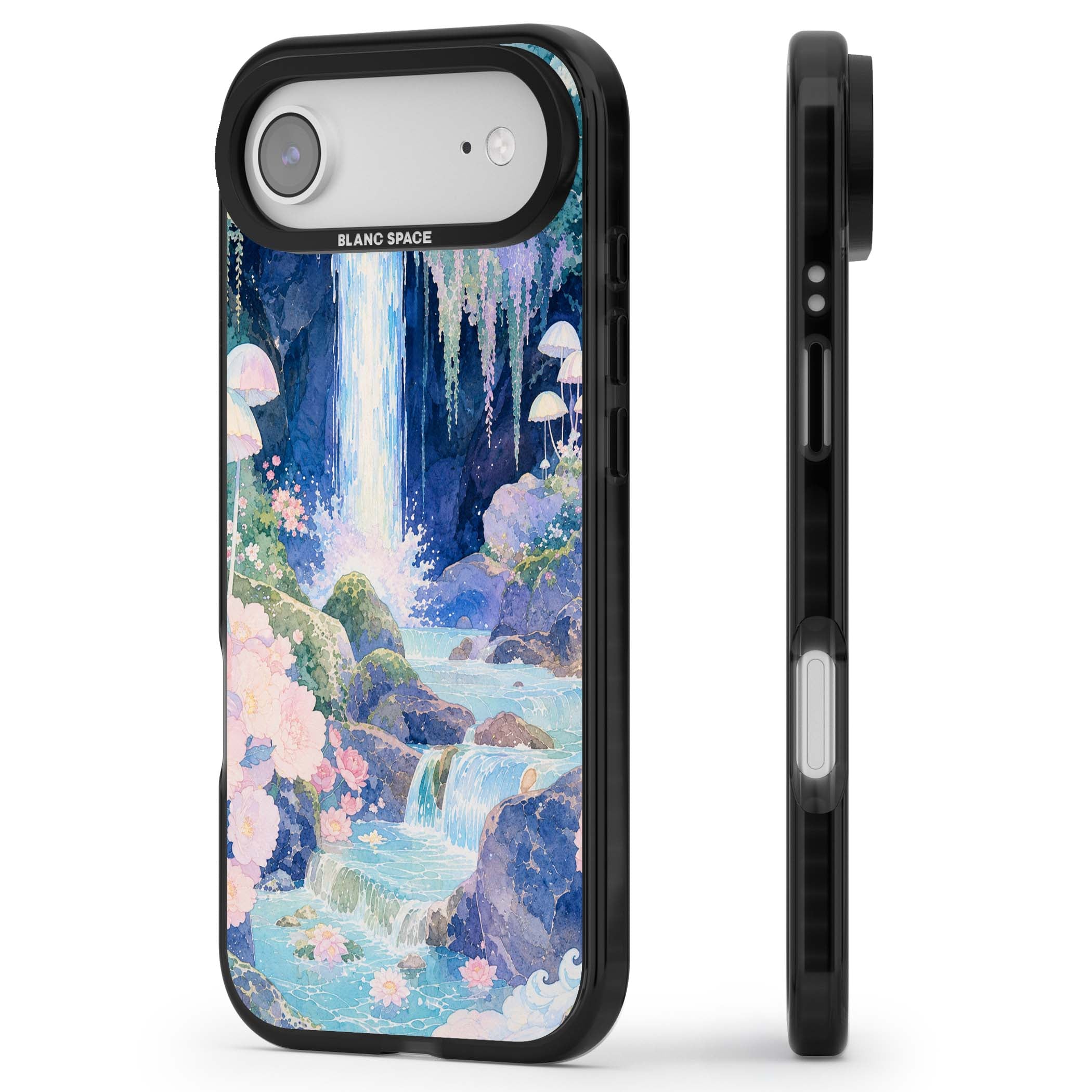 Mystic Waterfall art iPhone case | Black Impact Magsafe case for iPhone Air