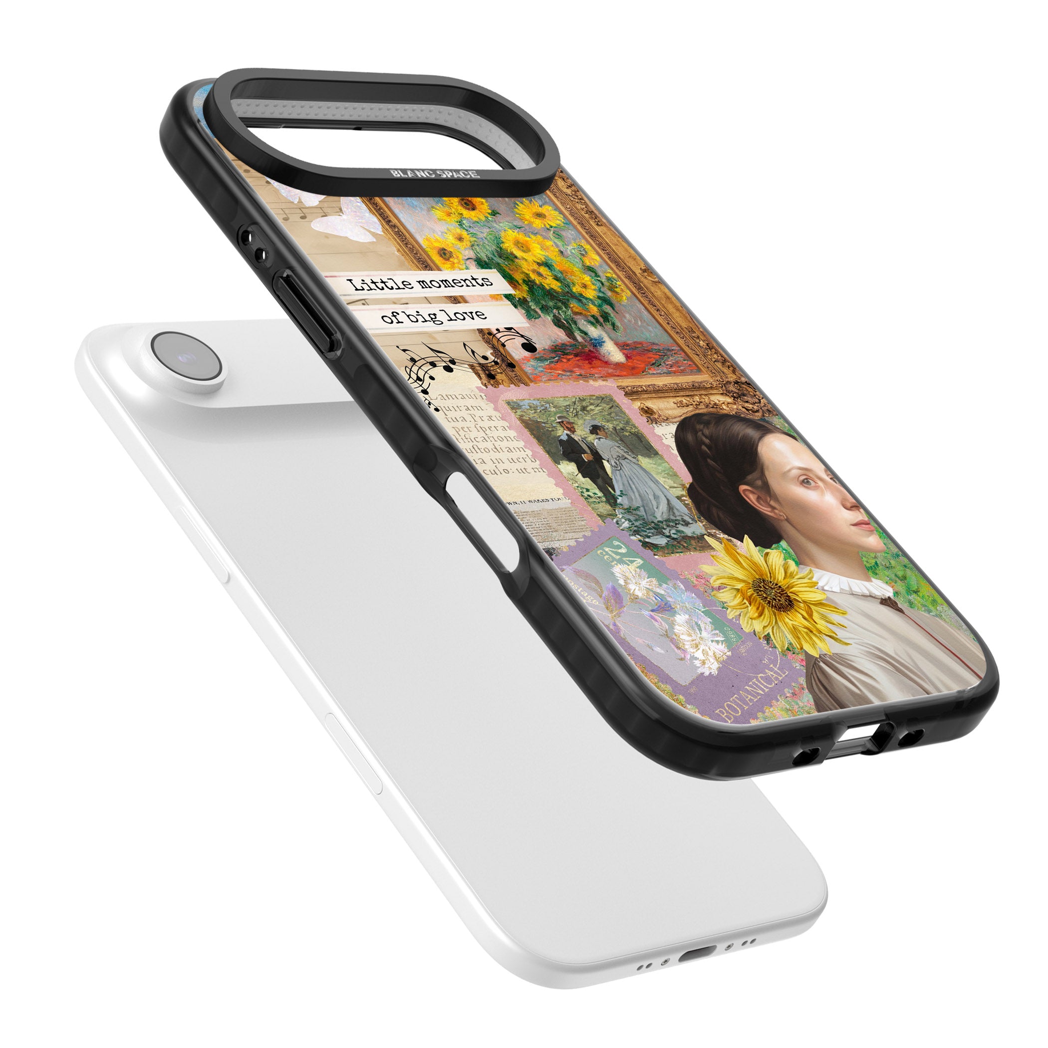 Monet 'Little Moments' Collage iPhone 17 Air Impact Pro Black Phone Case Colours