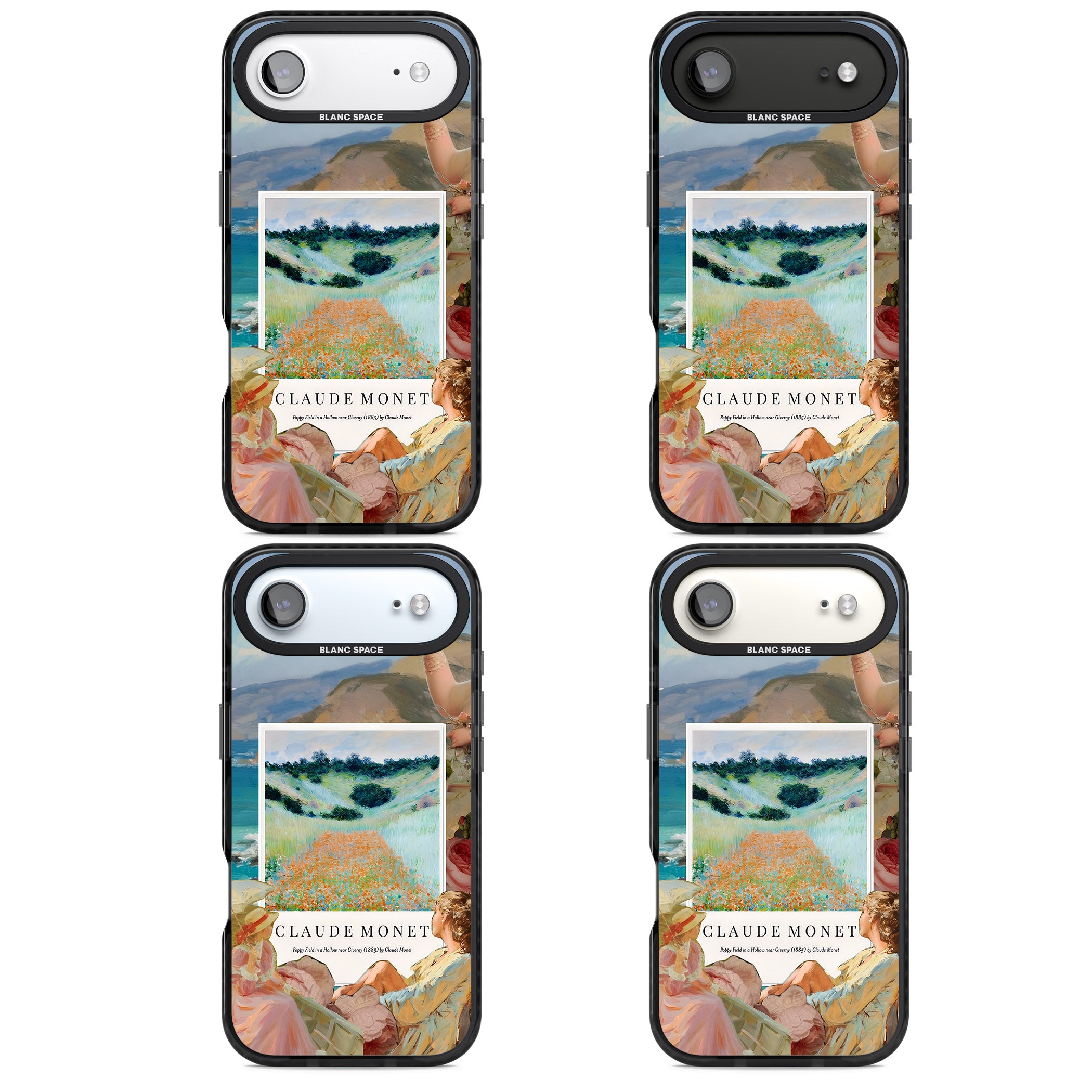 Monet Poppy Field iPhone 17 Air Impact Pro Black Phone Case APT Impact Protection