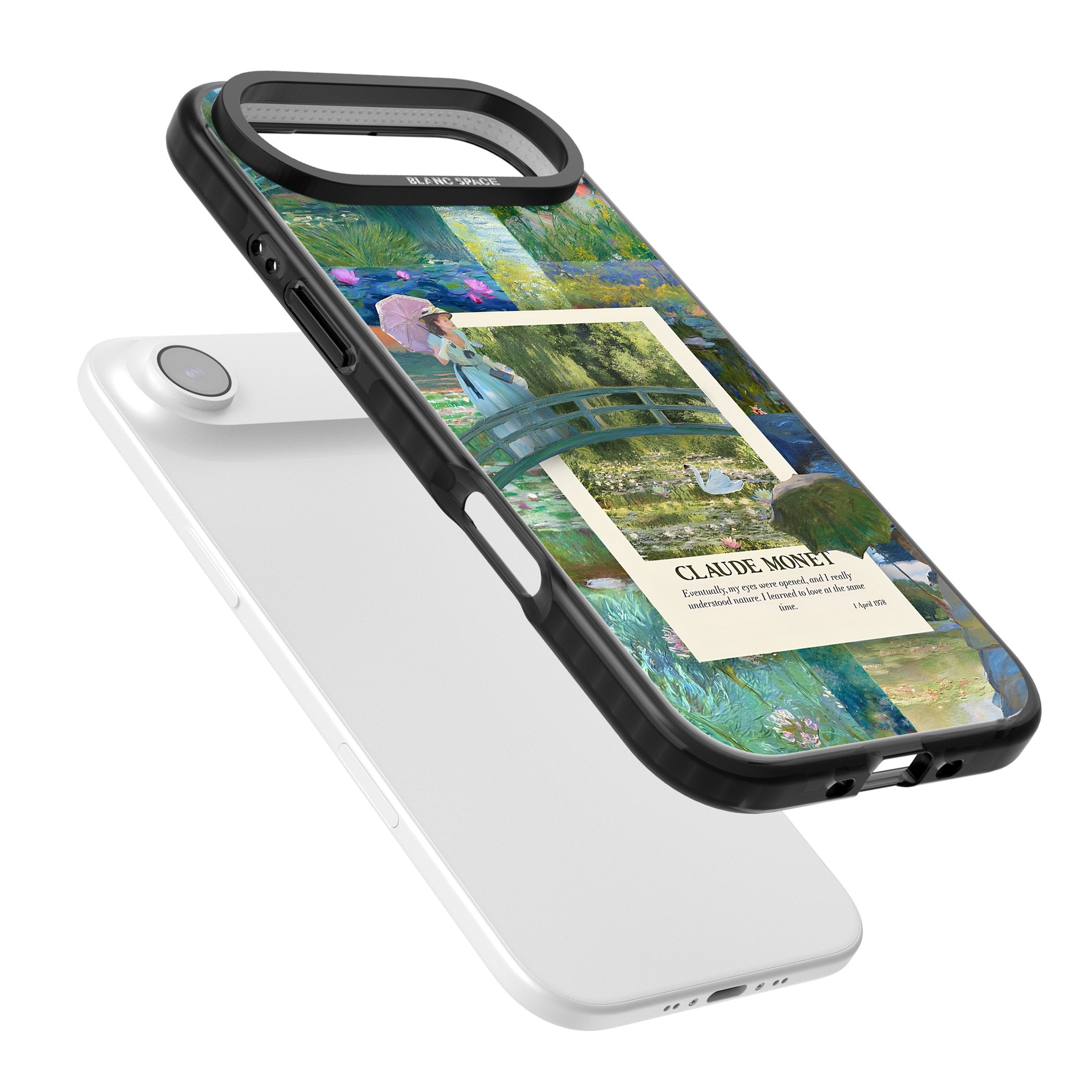 Monet Gardens iPhone 17 Air Impact Pro Black Phone Case Colours