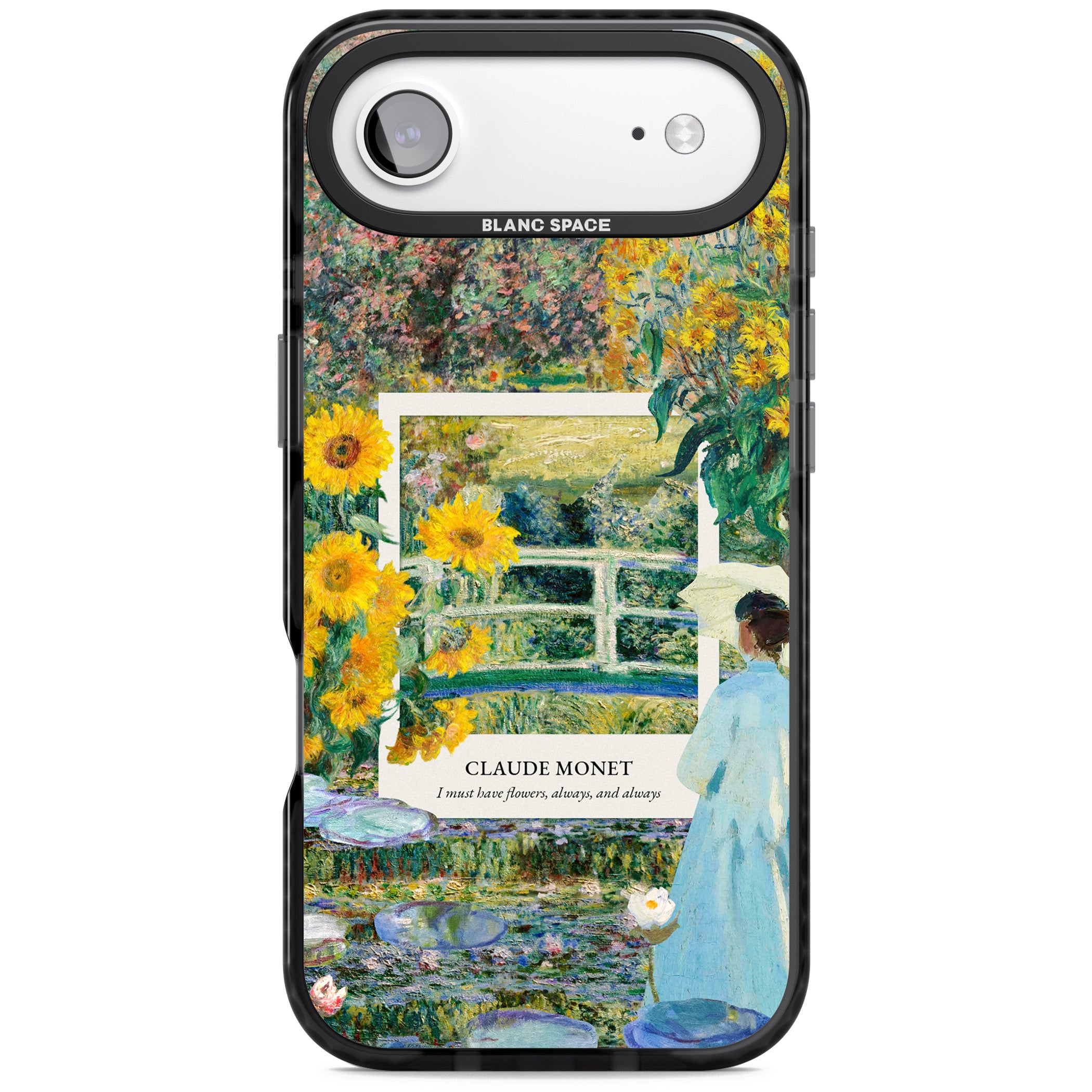 Monet Garden Bridge iPhone 17 Air Impact Pro Black Phone Case