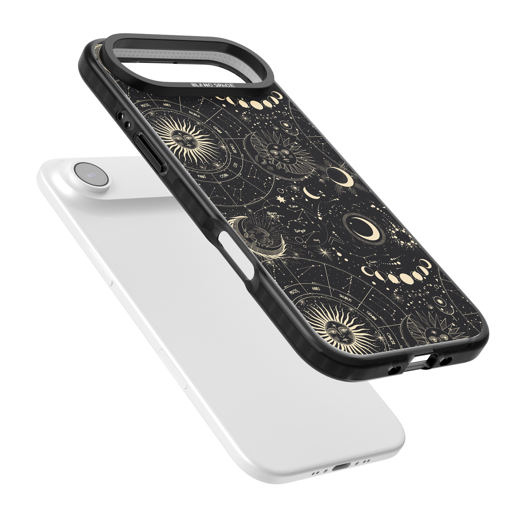 Celestial Suns, Moons & Zodiacs iPhone 17 Air Impact Pro Black Phone Case Colours