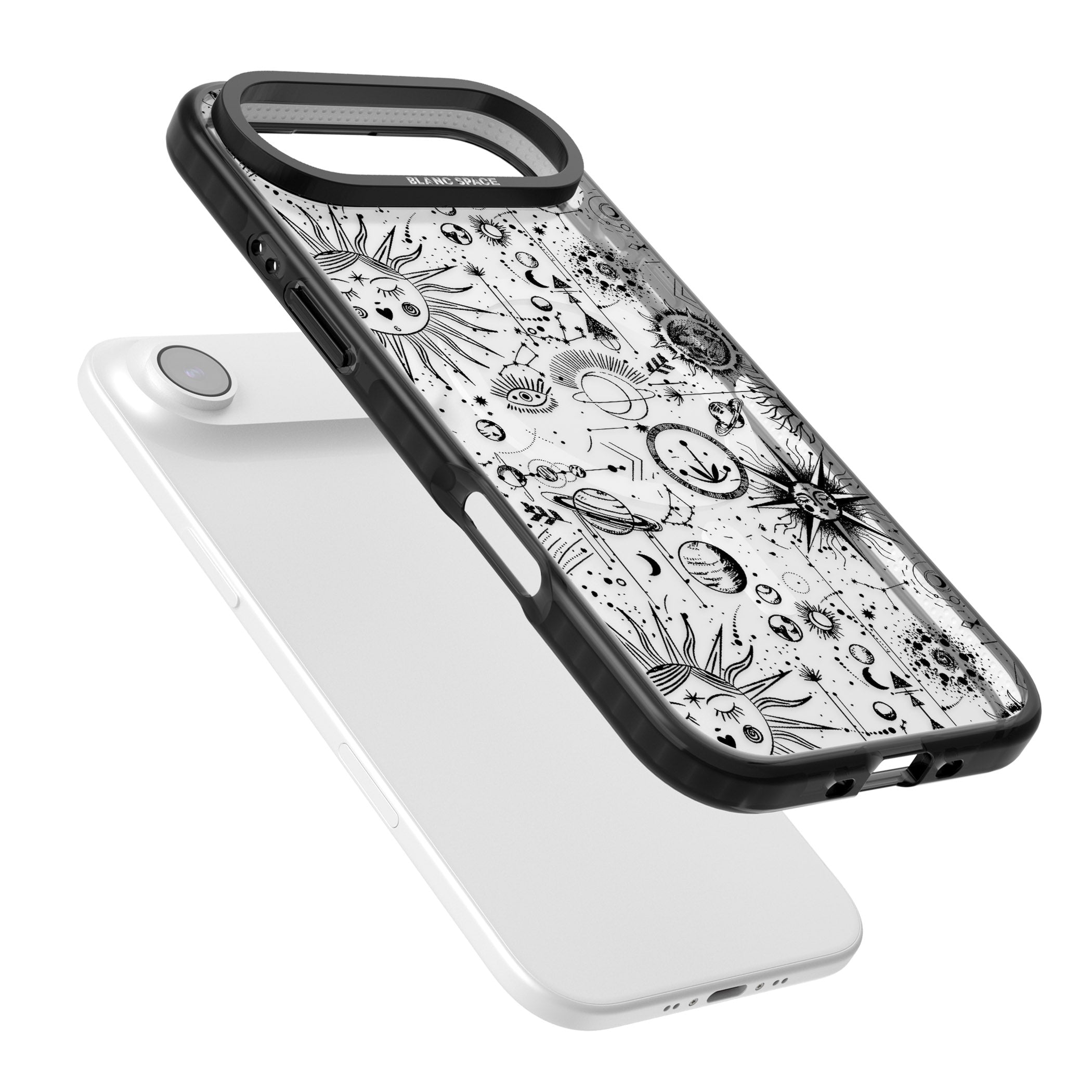 Cosmic Zodiac iPhone 17 Air Impact Pro Black Phone Case Colours