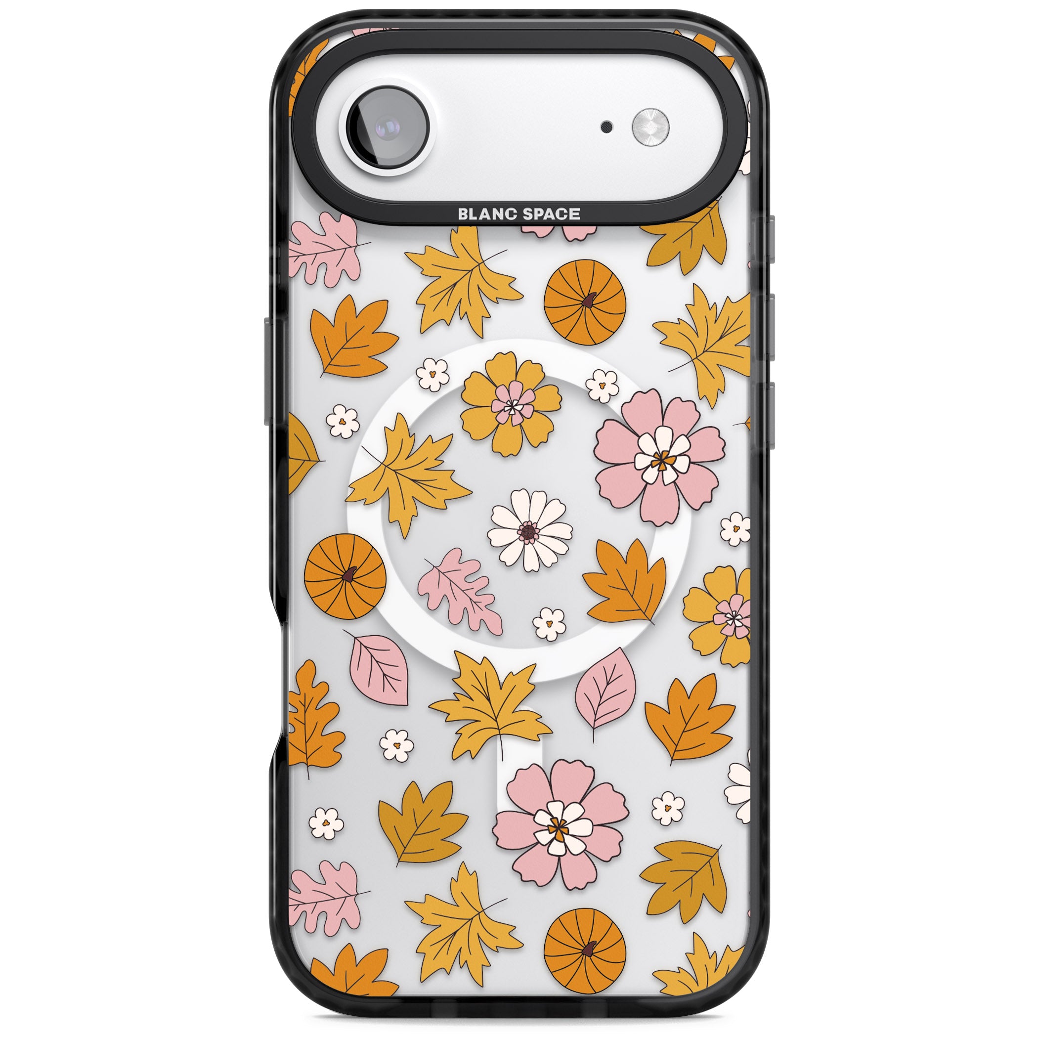 Autumn Leaves And Flowers iPhone 17 Air Impact Pro Black Phone Case