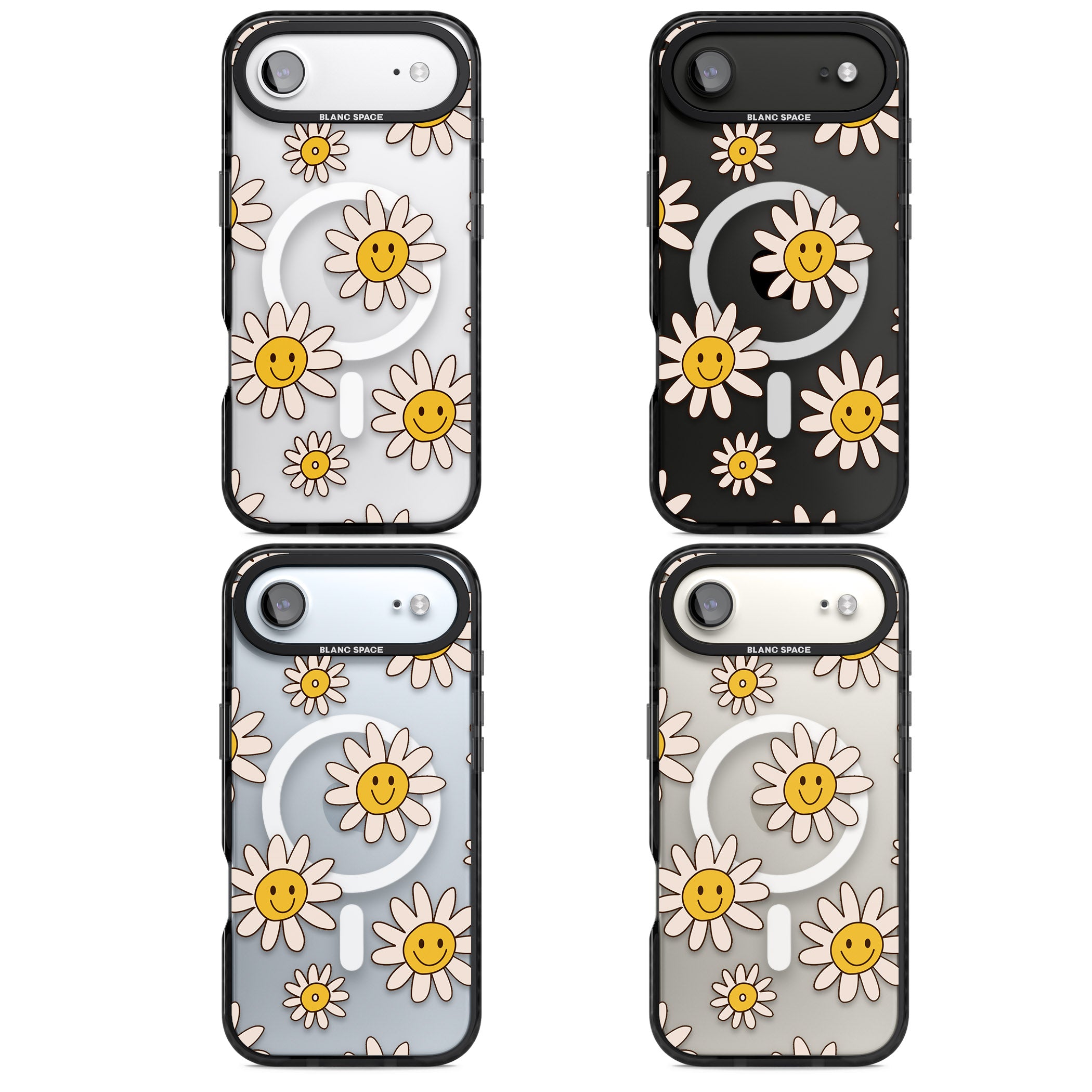 Daisy Faces iPhone 17 Air Impact Pro Black Phone Case APT Impact Protection