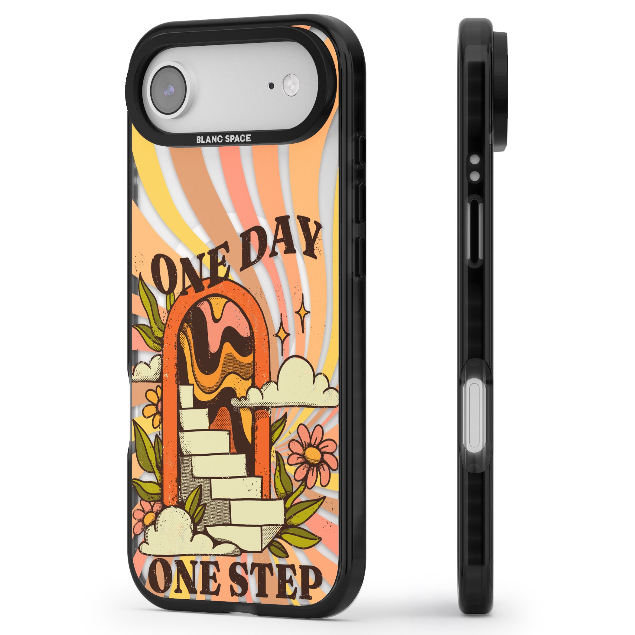 One Day One Step iPhone 17 Air Impact Pro Black Phone Case Side Profile