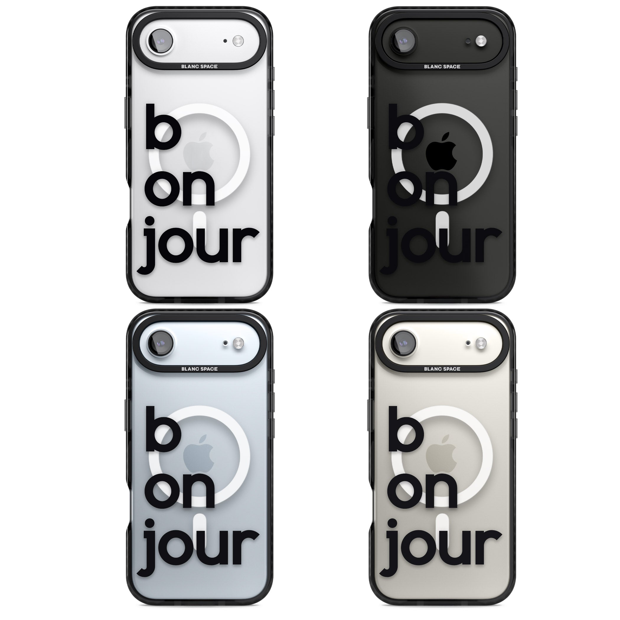 Bonjour iPhone 17 Air Impact Pro Black Phone Case APT Impact Protection