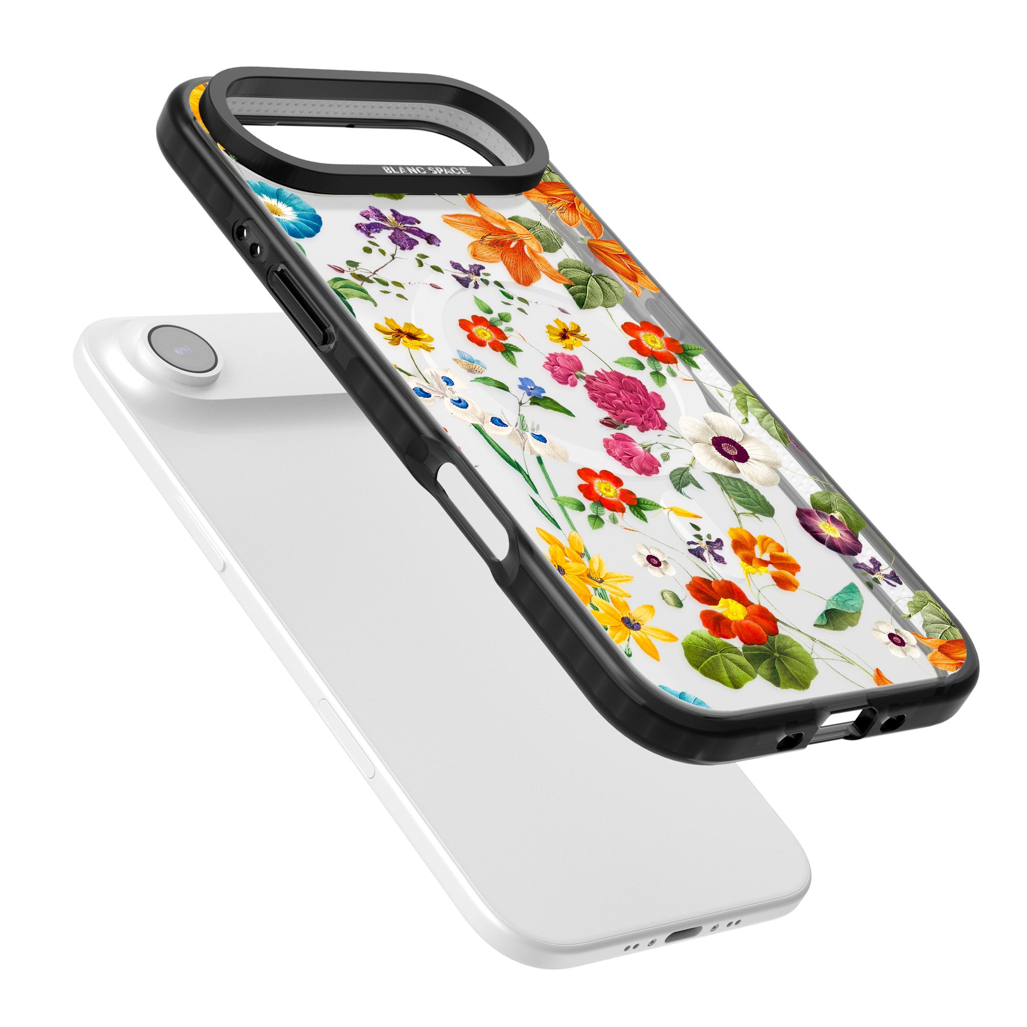Whimsical Wildflowers iPhone 17 Air Impact Pro Black Phone Case Colours
