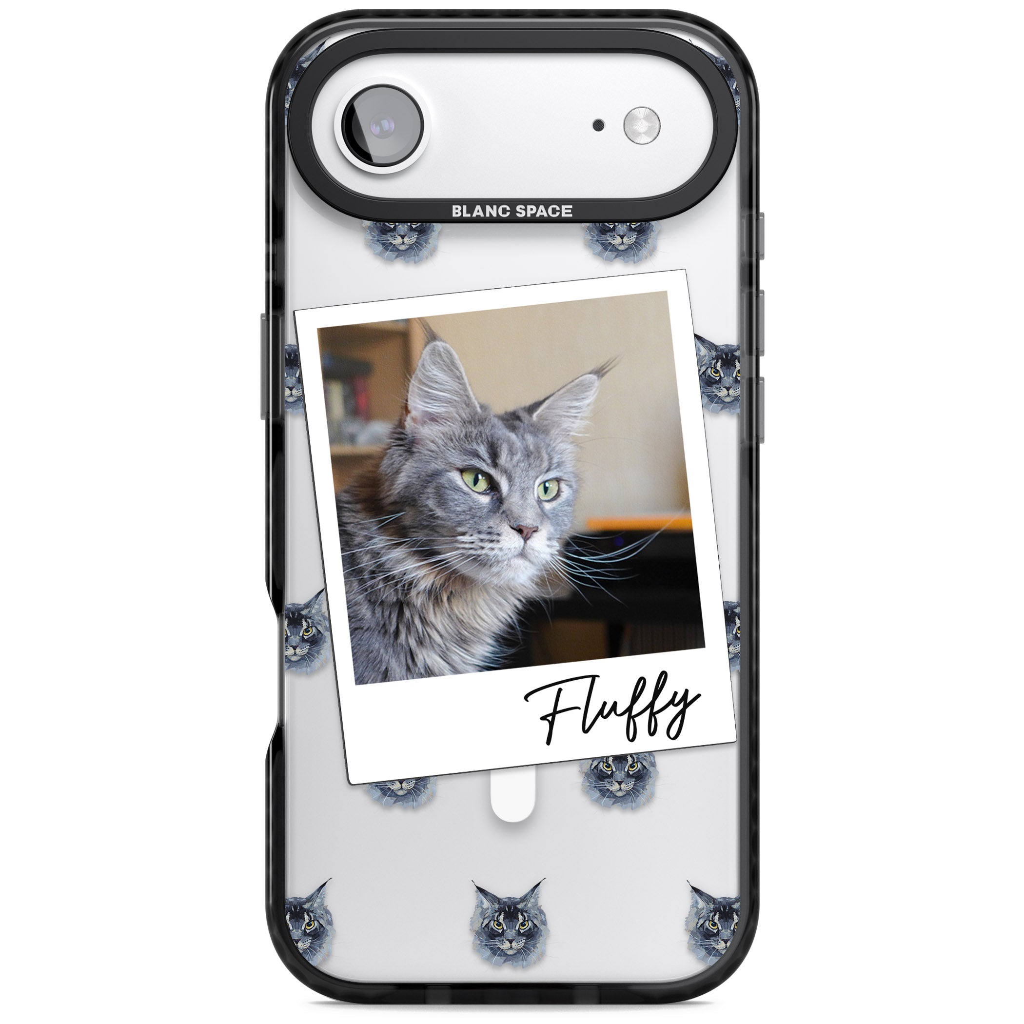 Personalised Maine Coon Photo iPhone 17 Air Impact Pro Black Phone Case