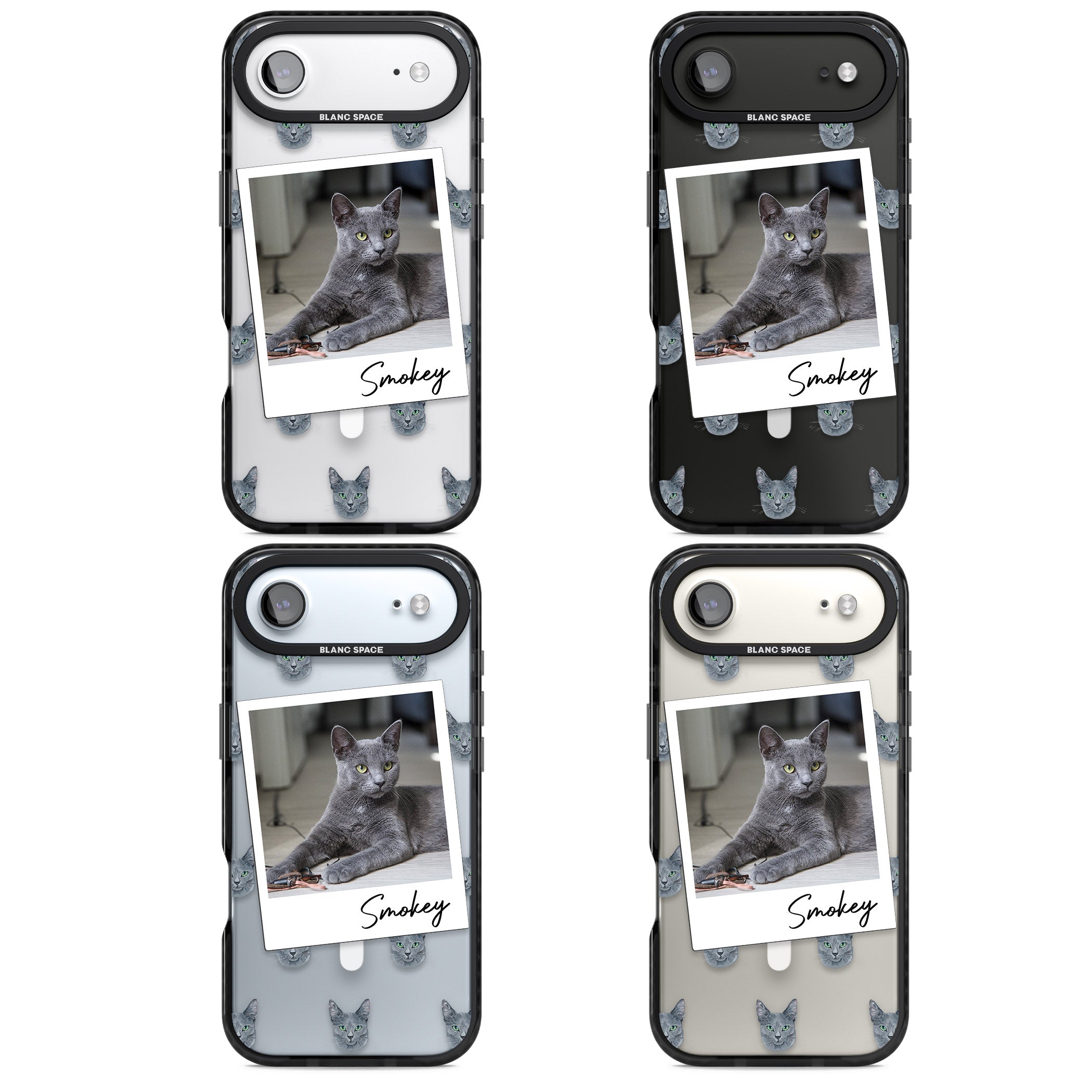 Personalised Korat Cat Photo iPhone 17 Air Impact Pro Black Phone Case APT Impact Protection