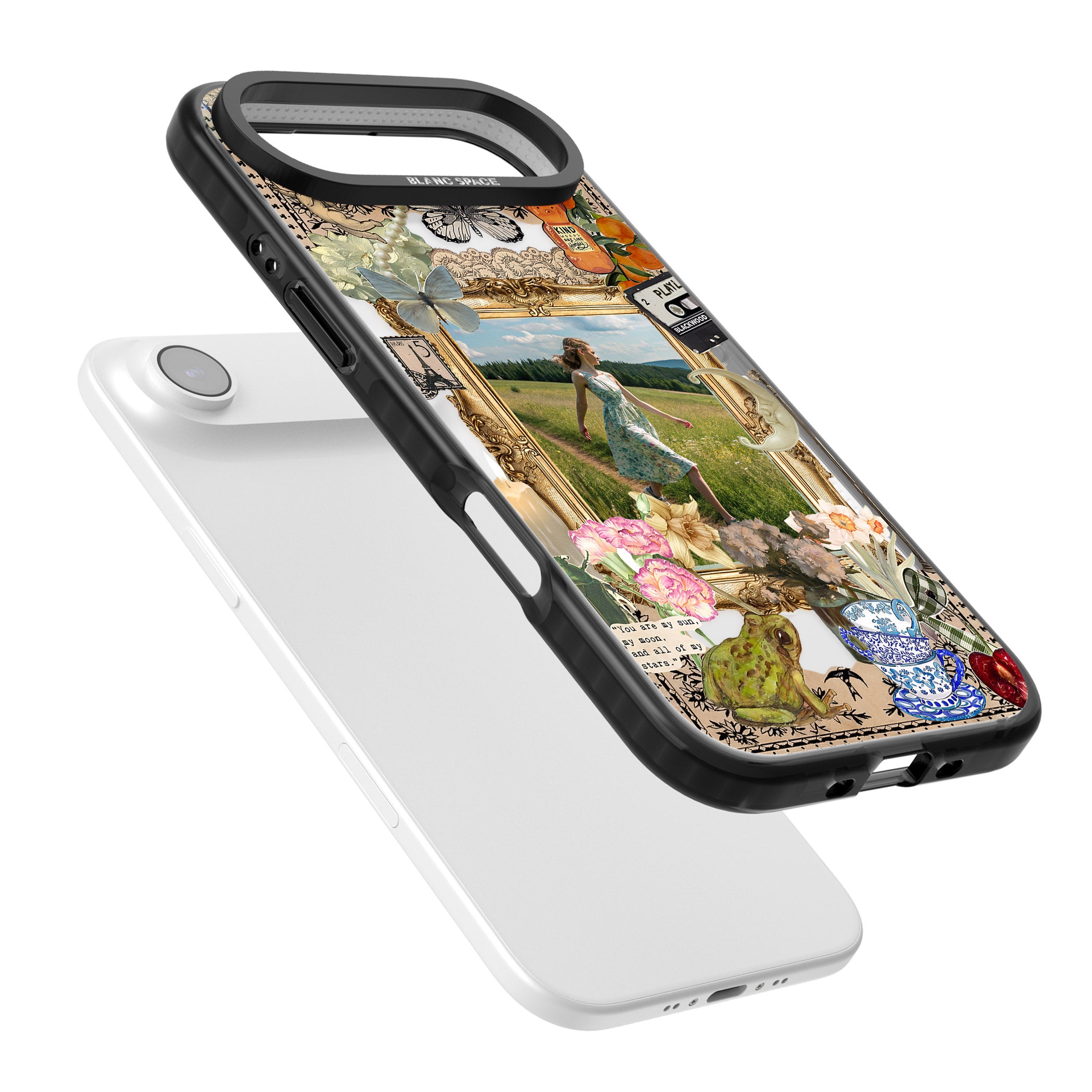 Personalised Country Collage Frame iPhone 17 Air Impact Pro Black Phone Case Colours