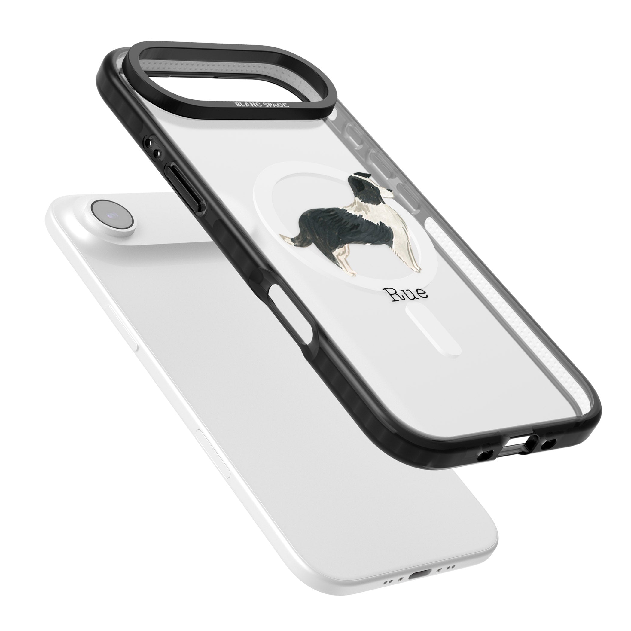 Personalised Border Collie iPhone 17 Air Impact Pro Black Phone Case Colours