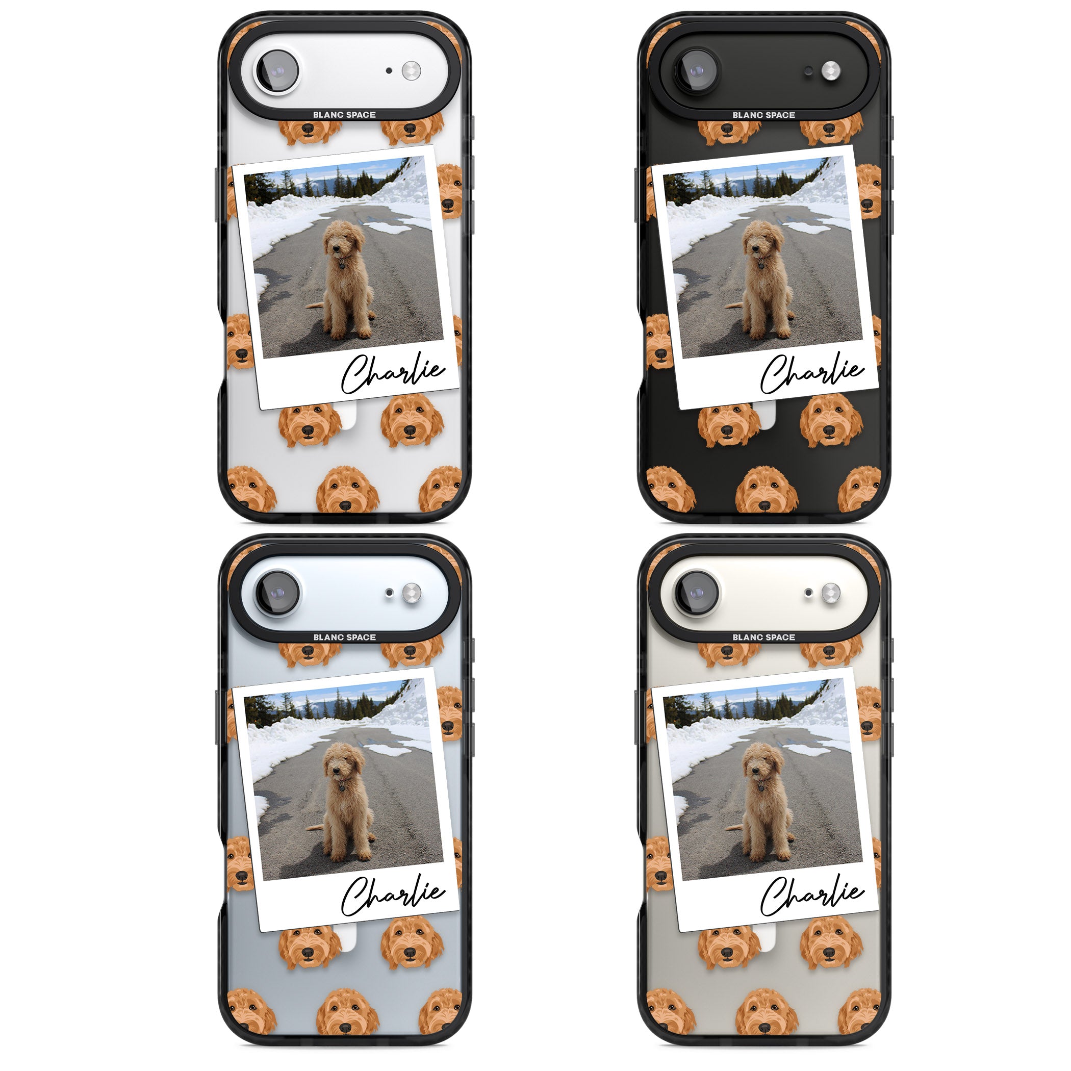 Personalised Golden Doodle Dog Photo iPhone 17 Air Impact Pro Black Phone Case APT Impact Protection
