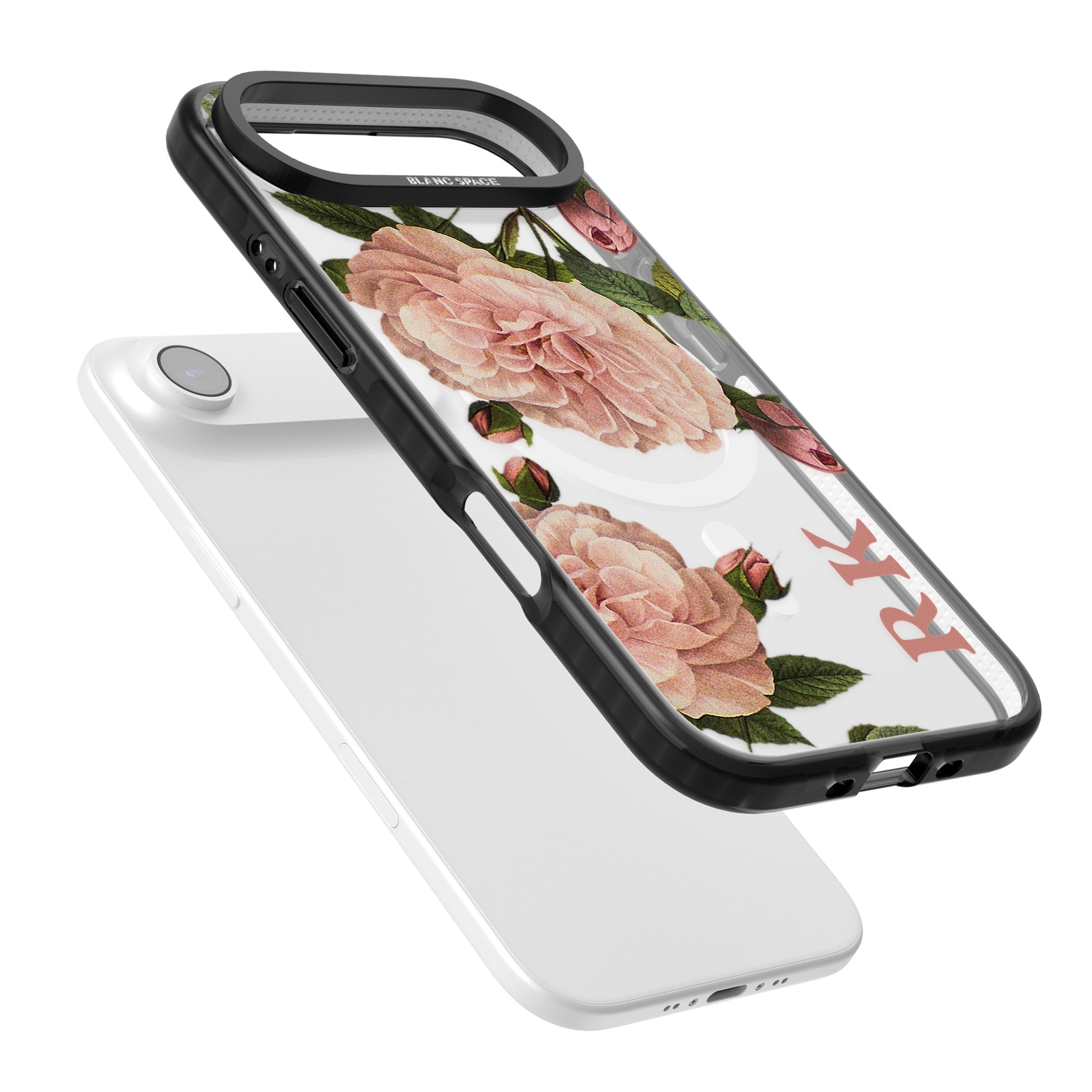 Personalised Vintage Floral iPhone 17 Air Impact Pro Black Phone Case Colours