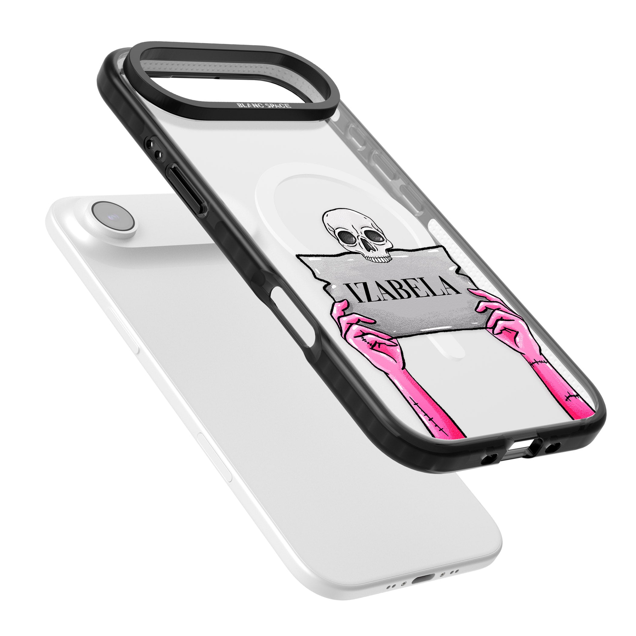 Personalised Grave Plaque iPhone 17 Air Impact Pro Black Phone Case Colours