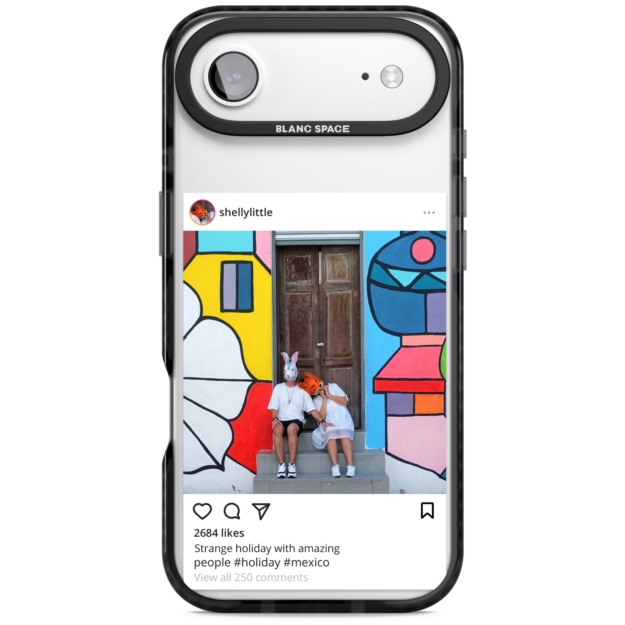 Personalised Instagram iPhone 17 Air Impact Pro Black Phone Case