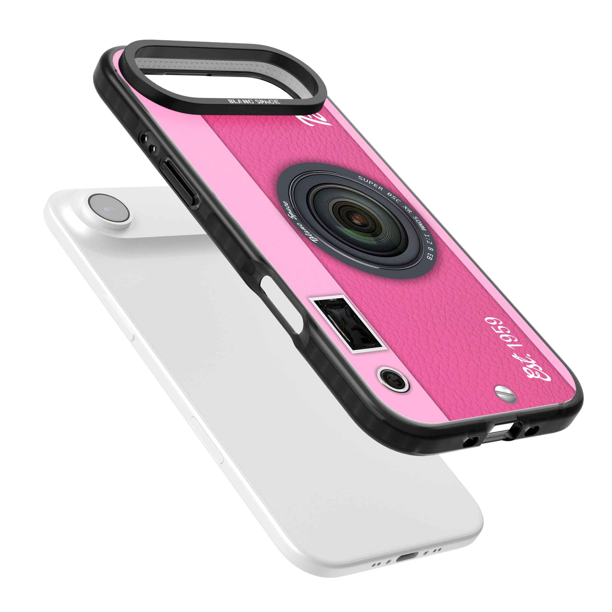 Personalised Pink Dream Camera iPhone 17 Air Impact Pro Black Phone Case Colours