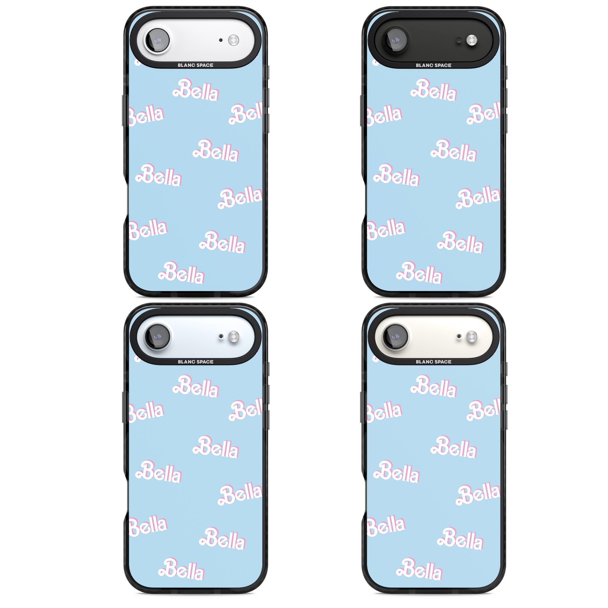 Personalised Cute Name Pattern iPhone 17 Air Impact Pro Black Phone Case APT Impact Protection