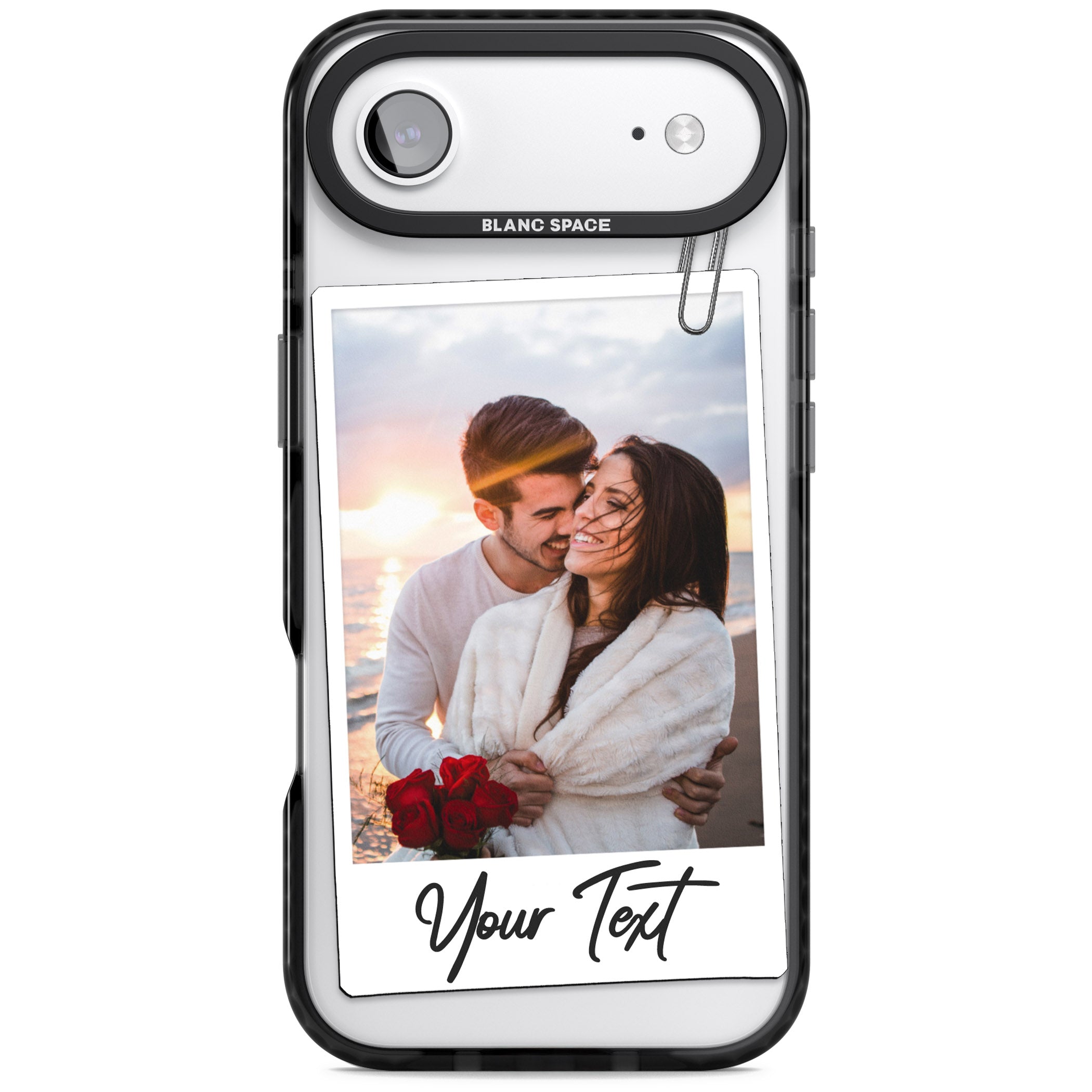 Personalised Instant Camera Photo iPhone 17 Air Impact Pro Black Phone Case