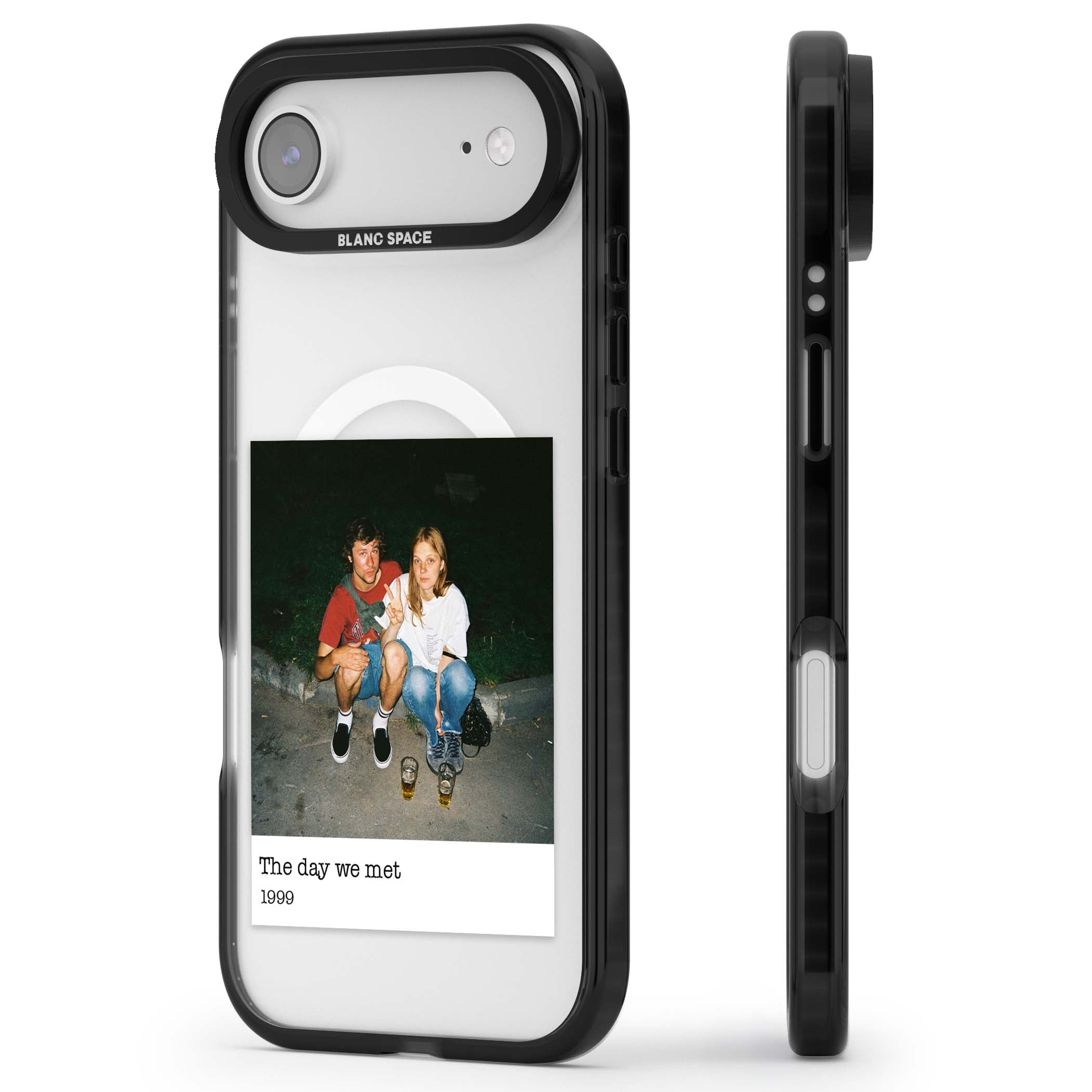 Photo Memory minimal iPhone case | Black Impact Magsafe case for iPhone Air