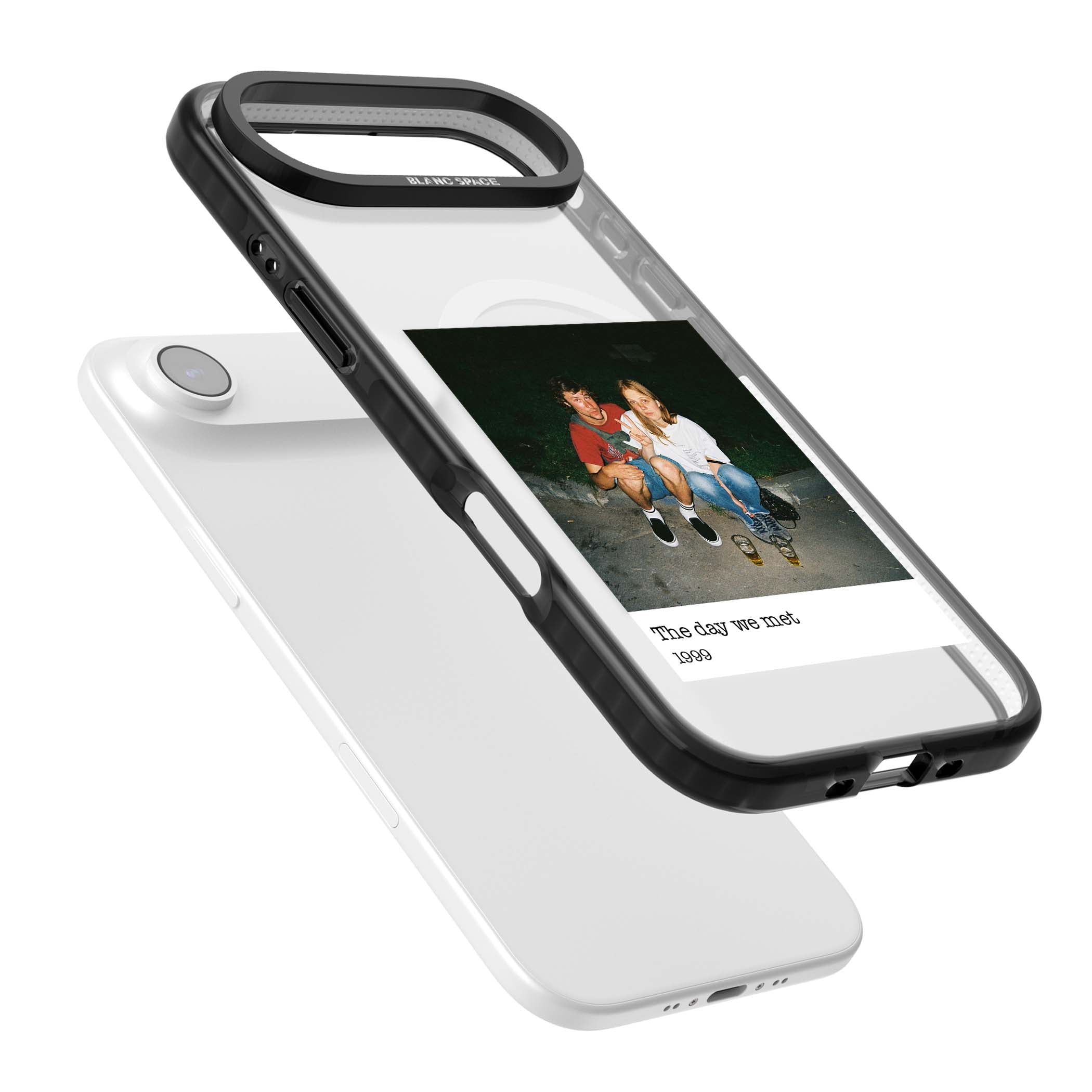 Photo Memory minimal iPhone case | Black Impact Magsafe case for iPhone Air