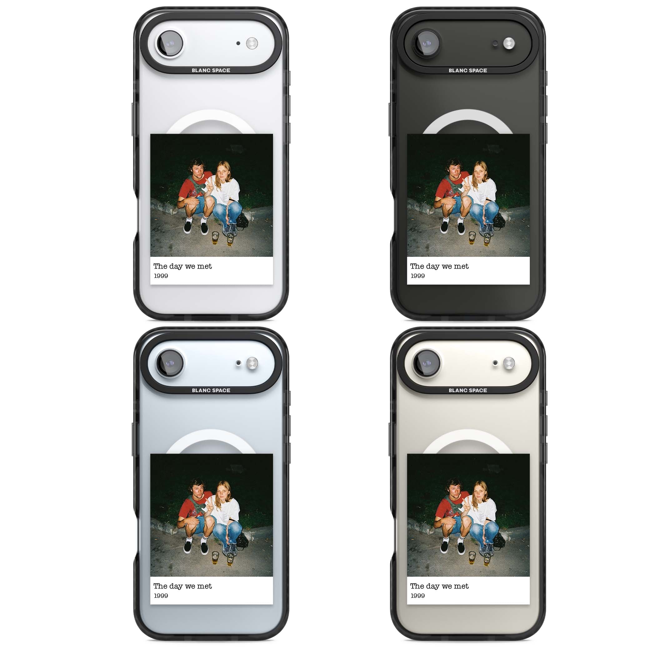 Photo Memory minimal iPhone case | Black Impact Magsafe case for iPhone Air