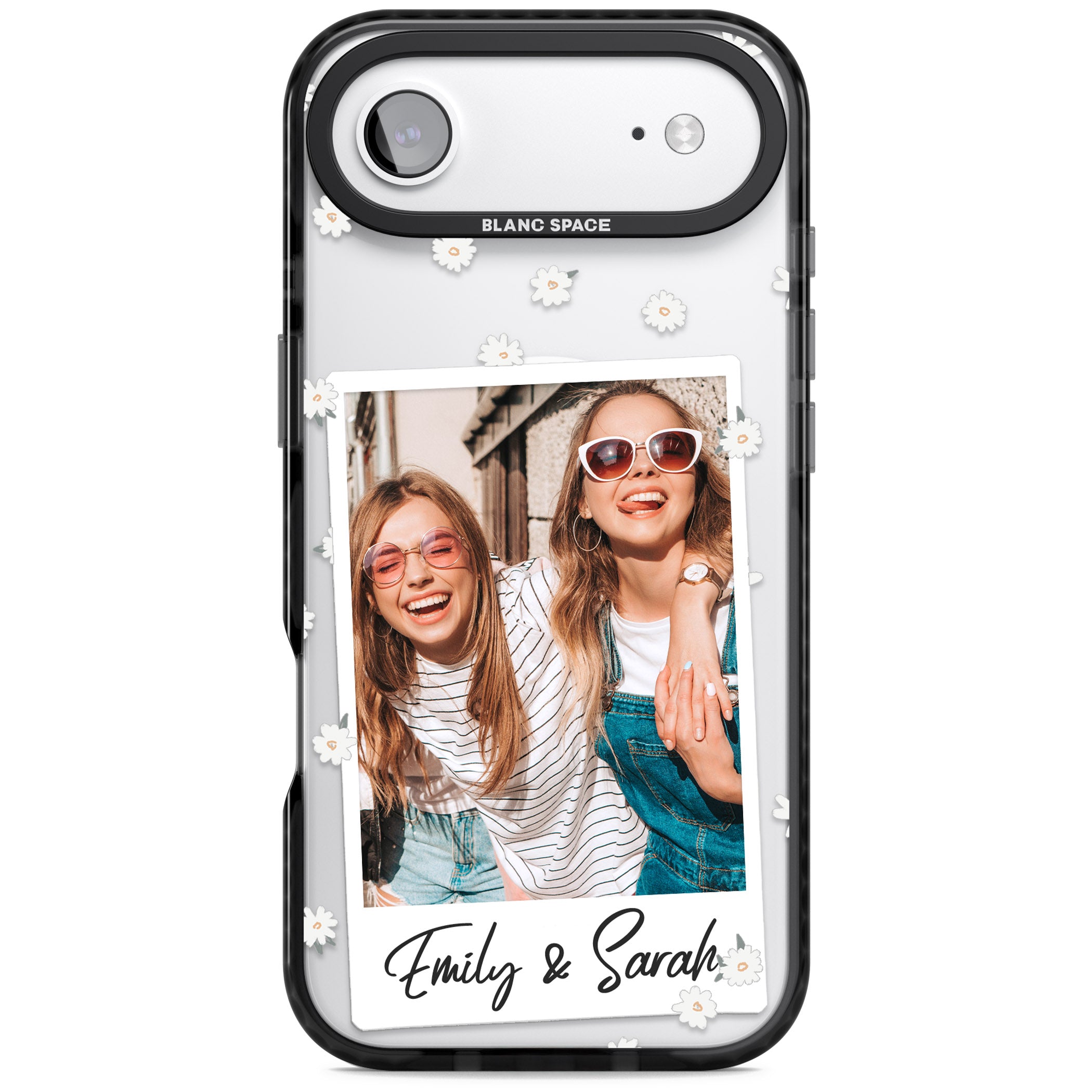 Personalised Daisy Instant Photo iPhone 17 Air Impact Pro Black Phone Case