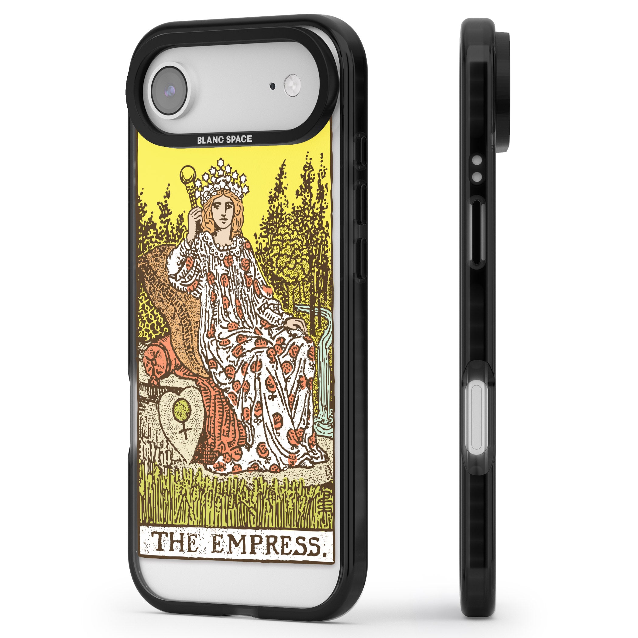 Personalised The Empress Tarot Card (Color) iPhone 17 Air Impact Pro Black Phone Case Side Profile