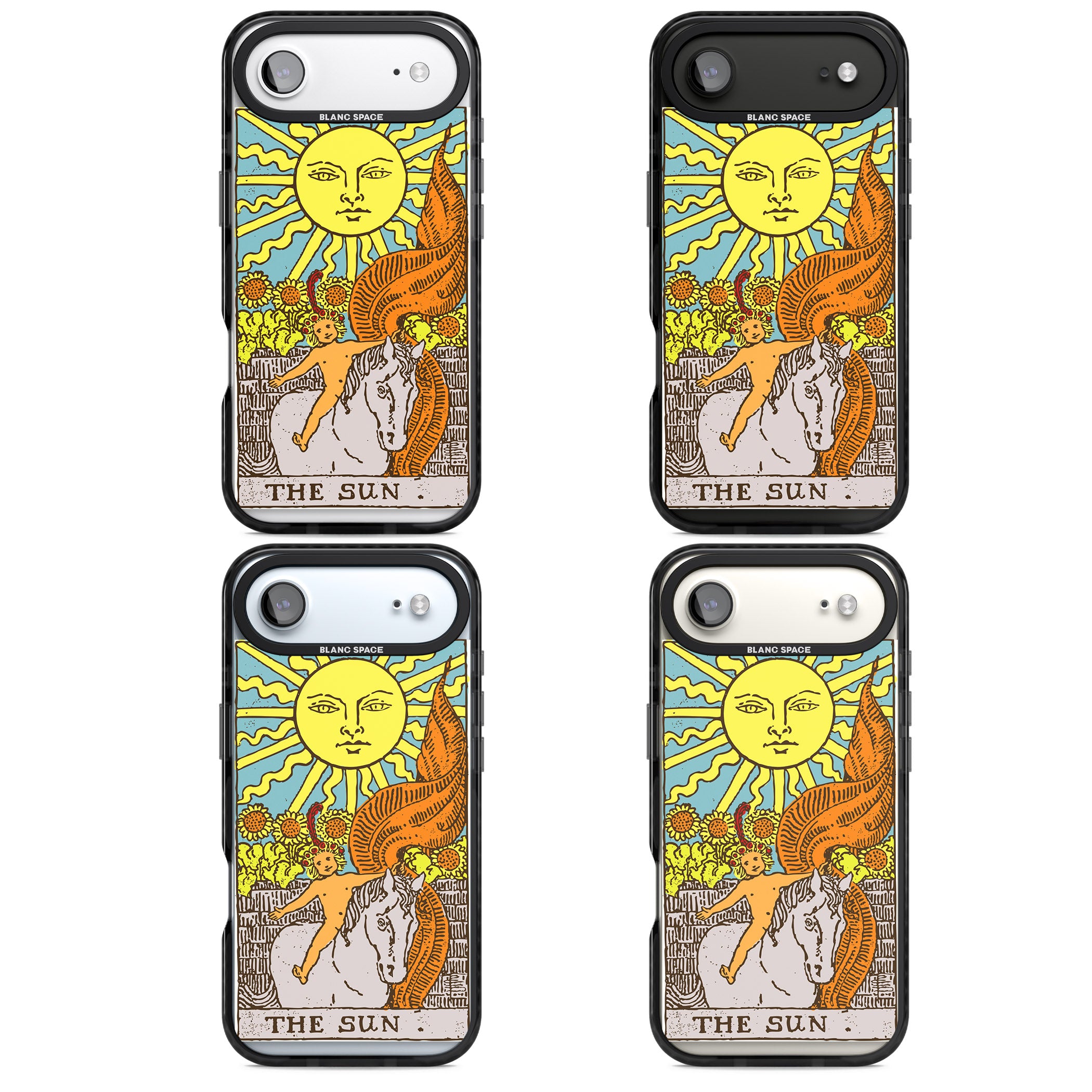 Personalised The Sun Tarot Card (Color) iPhone 17 Air Impact Pro Black Phone Case APT Impact Protection
