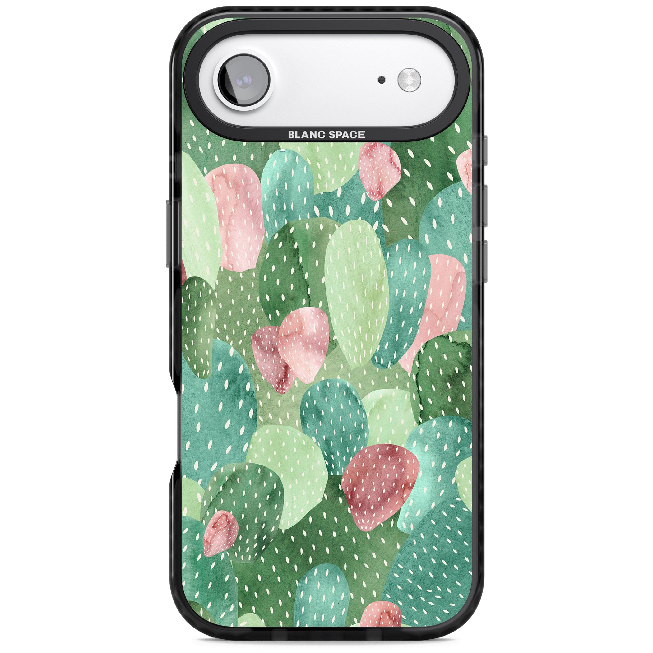 Cactus Charm iPhone 17 Air Impact Pro Black Phone Case