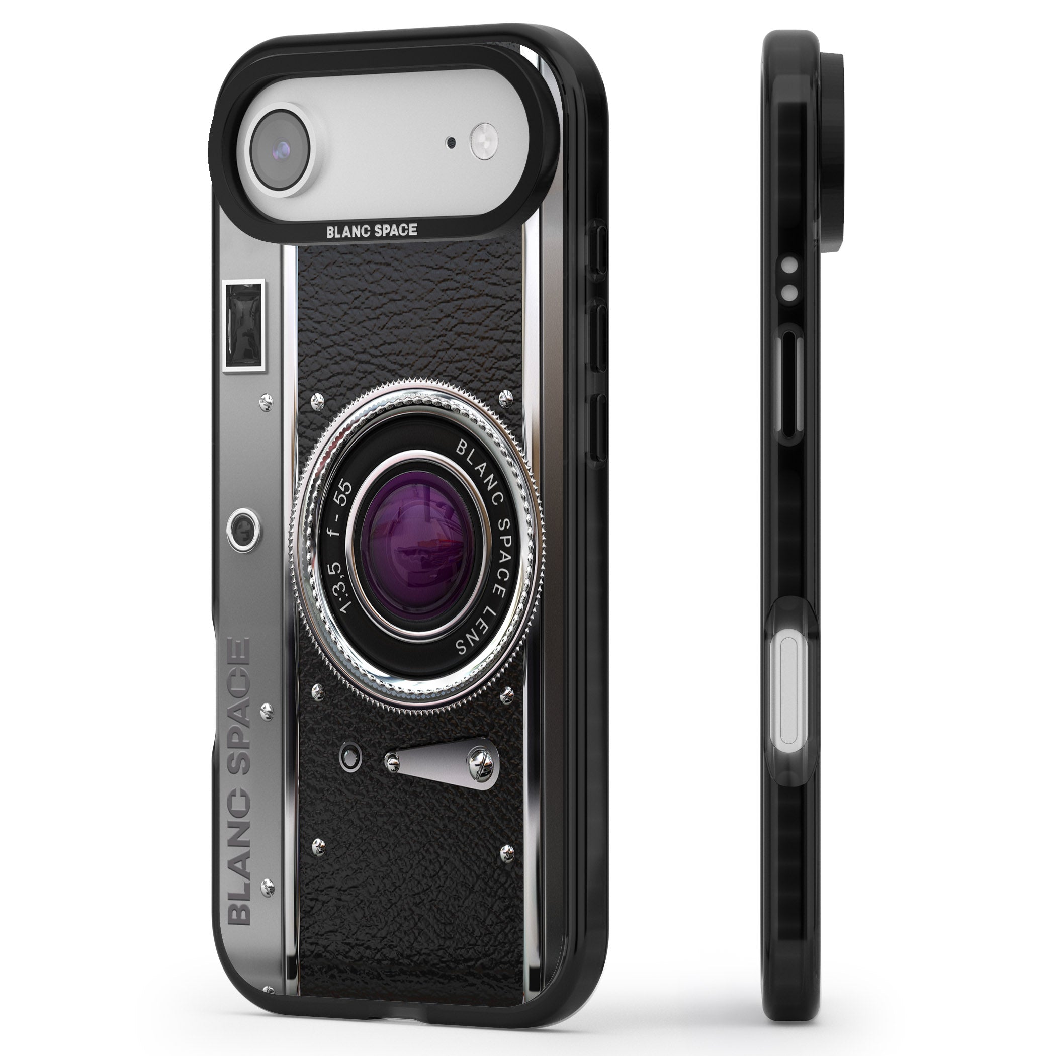 Vintage Retro Classic Camera iPhone 17 Air Impact Pro Black Phone Case Side Profile