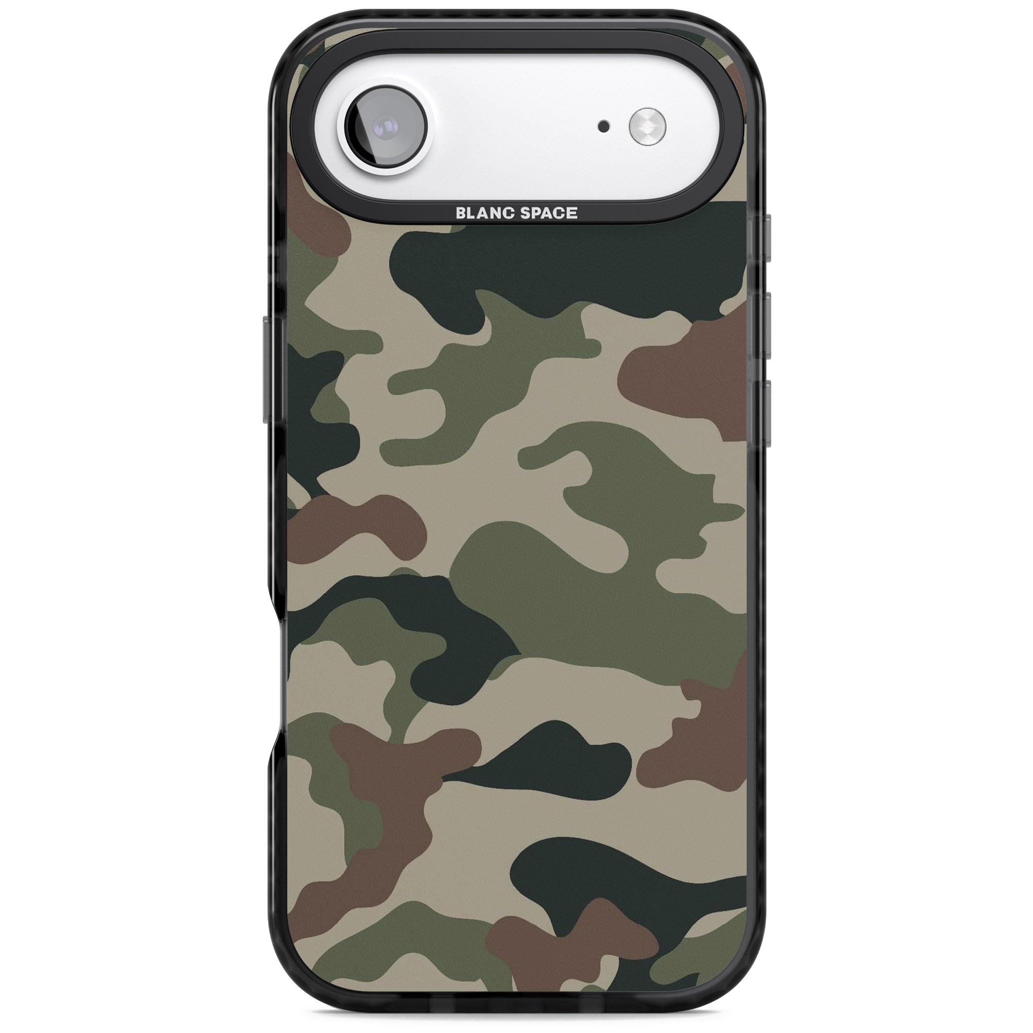 Green And Brown Camo iPhone 17 Air Impact Pro Black Phone Case