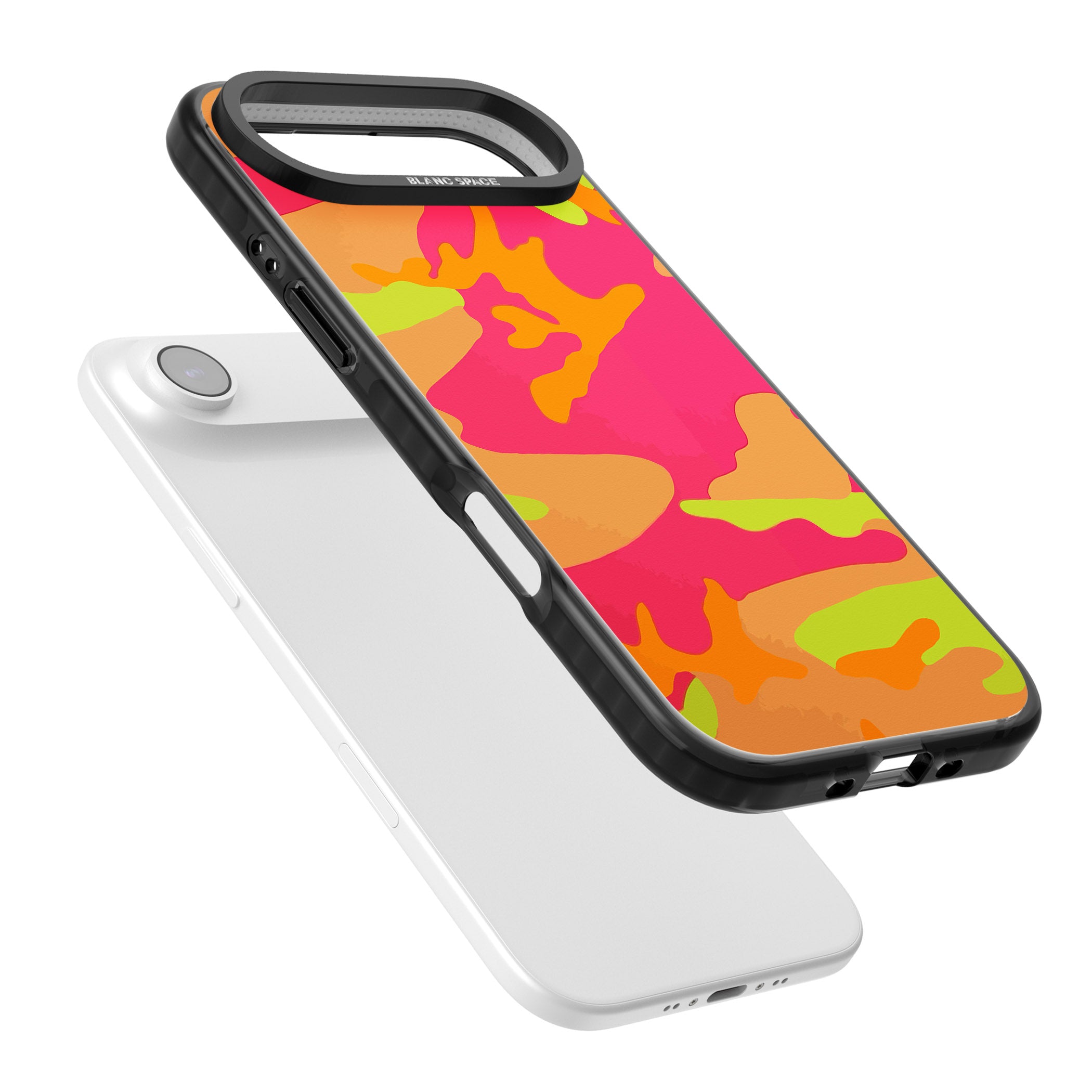 Neon Camo iPhone 17 Air Impact Pro Black Phone Case Colours