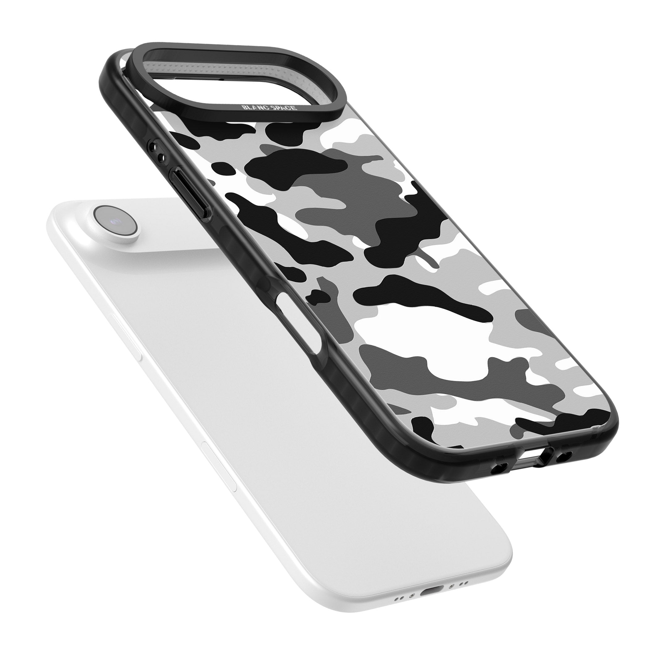 Grey Black Urban Camo iPhone 17 Air Impact Pro Black Phone Case Colours
