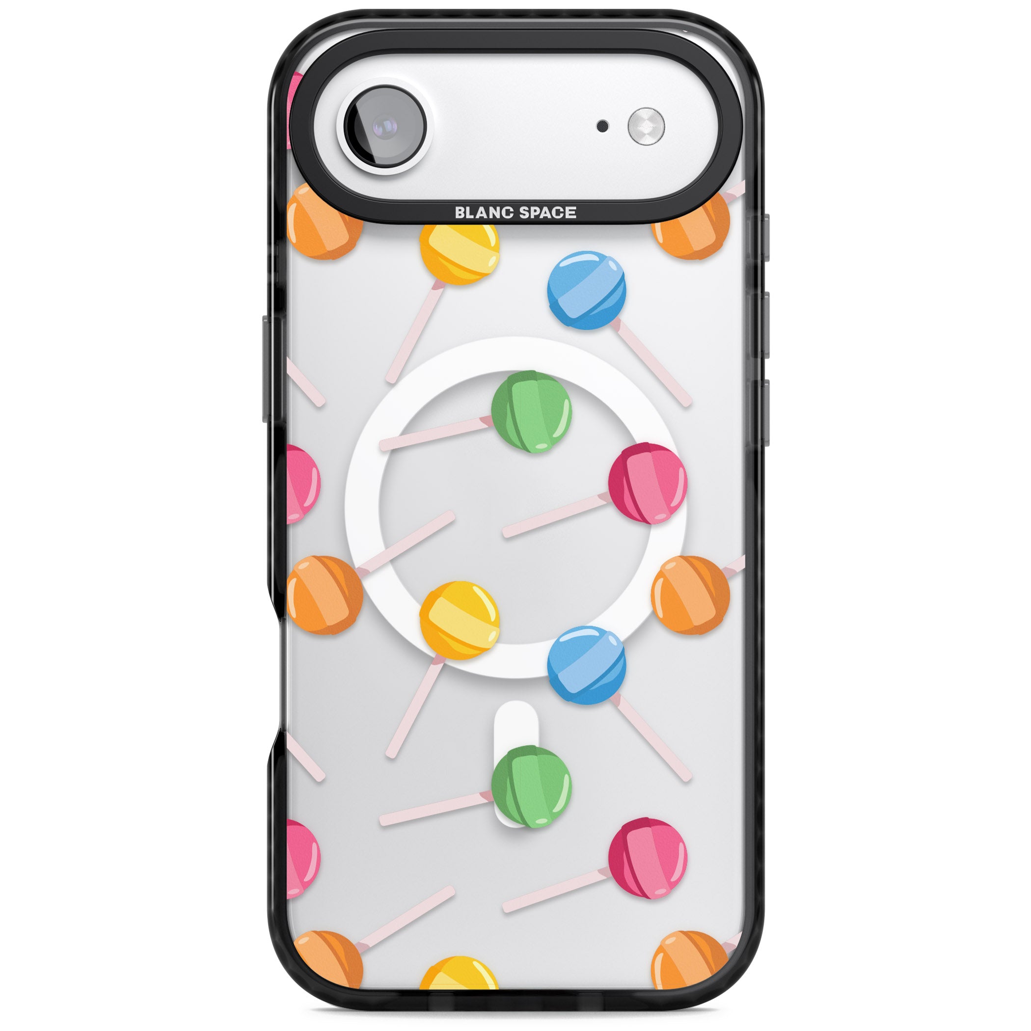 Lollipop Pattern iPhone 17 Air Impact Pro Black Phone Case