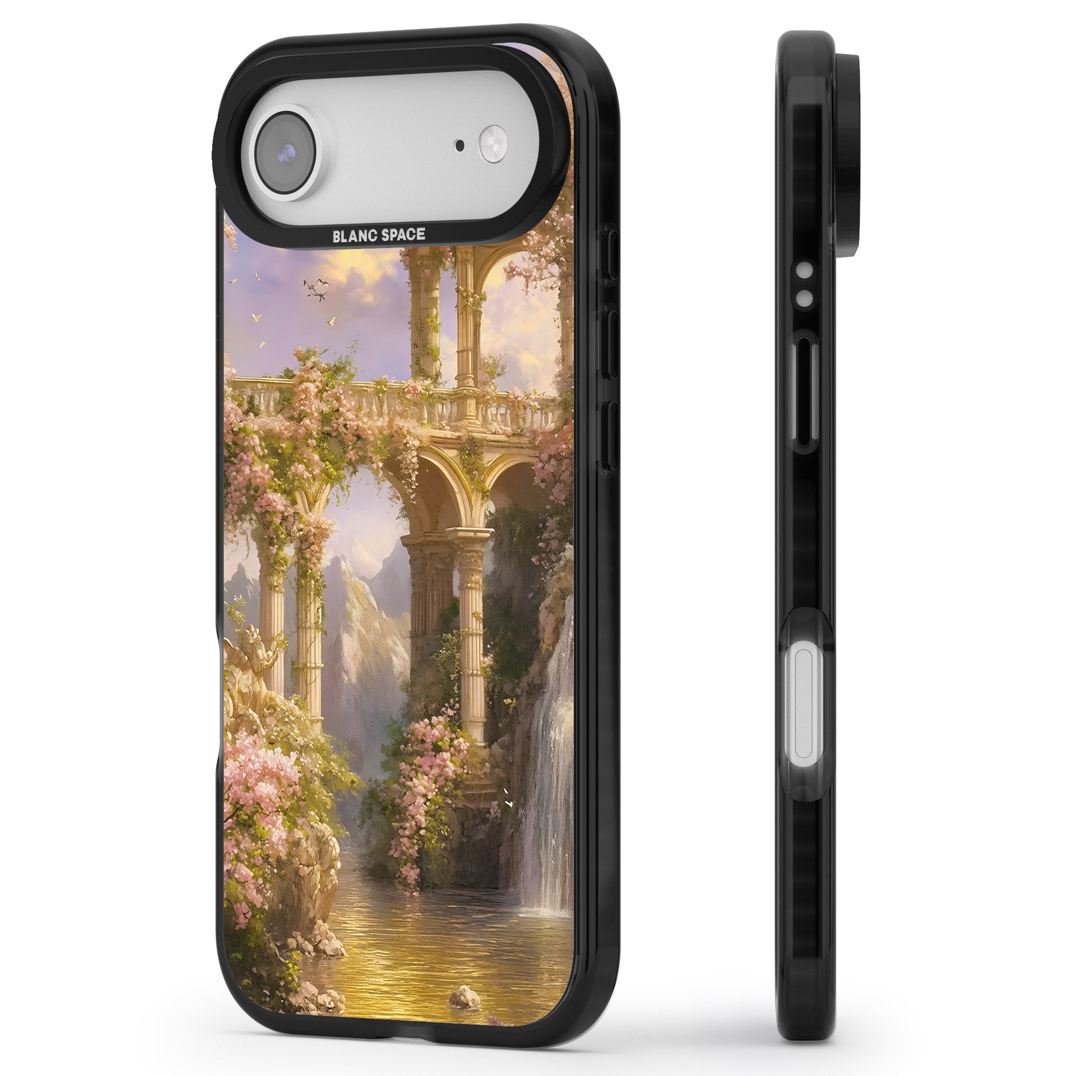 Castle River iPhone 17 Air Impact Pro Black Phone Case Side Profile