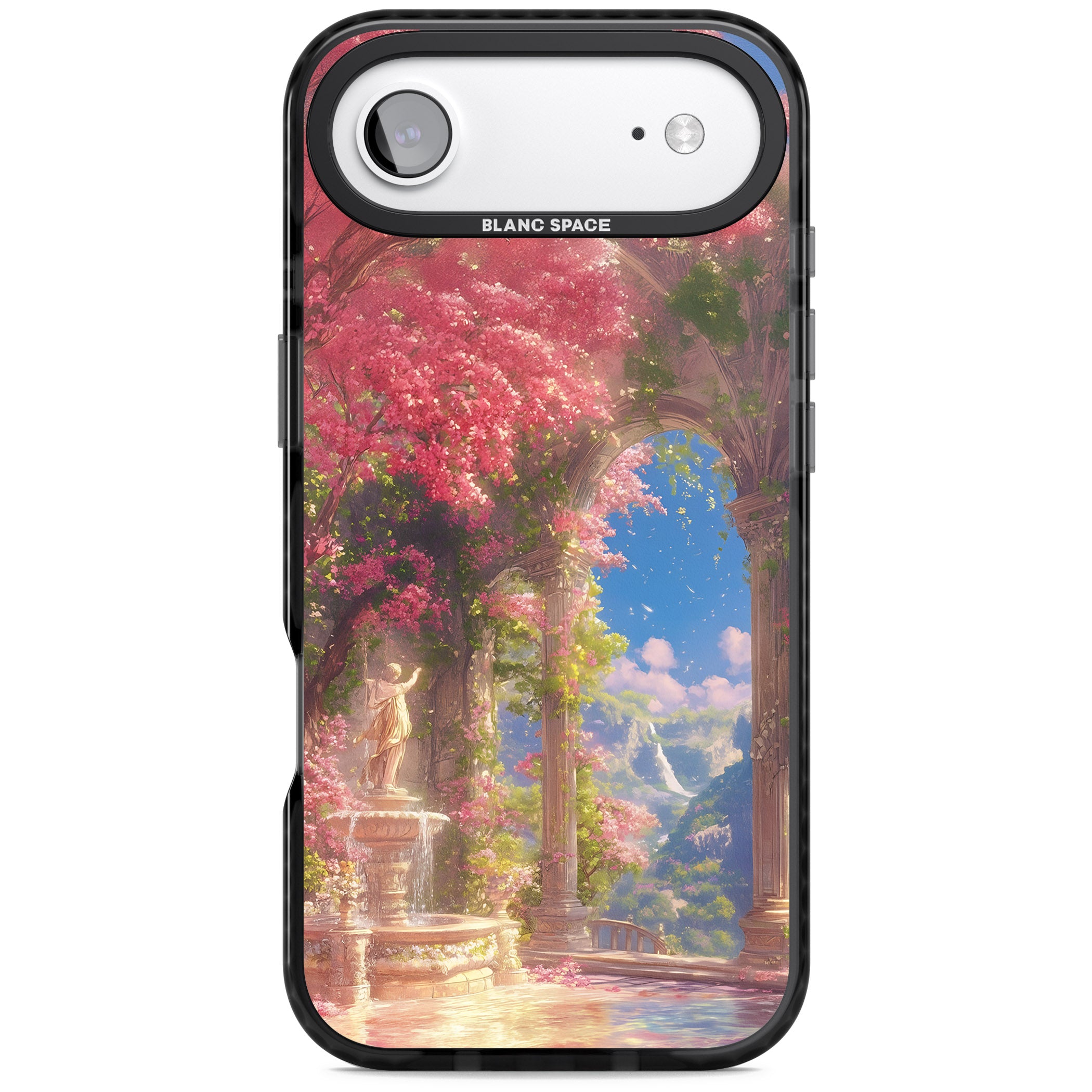 Castle Blossom iPhone 17 Air Impact Pro Black Phone Case