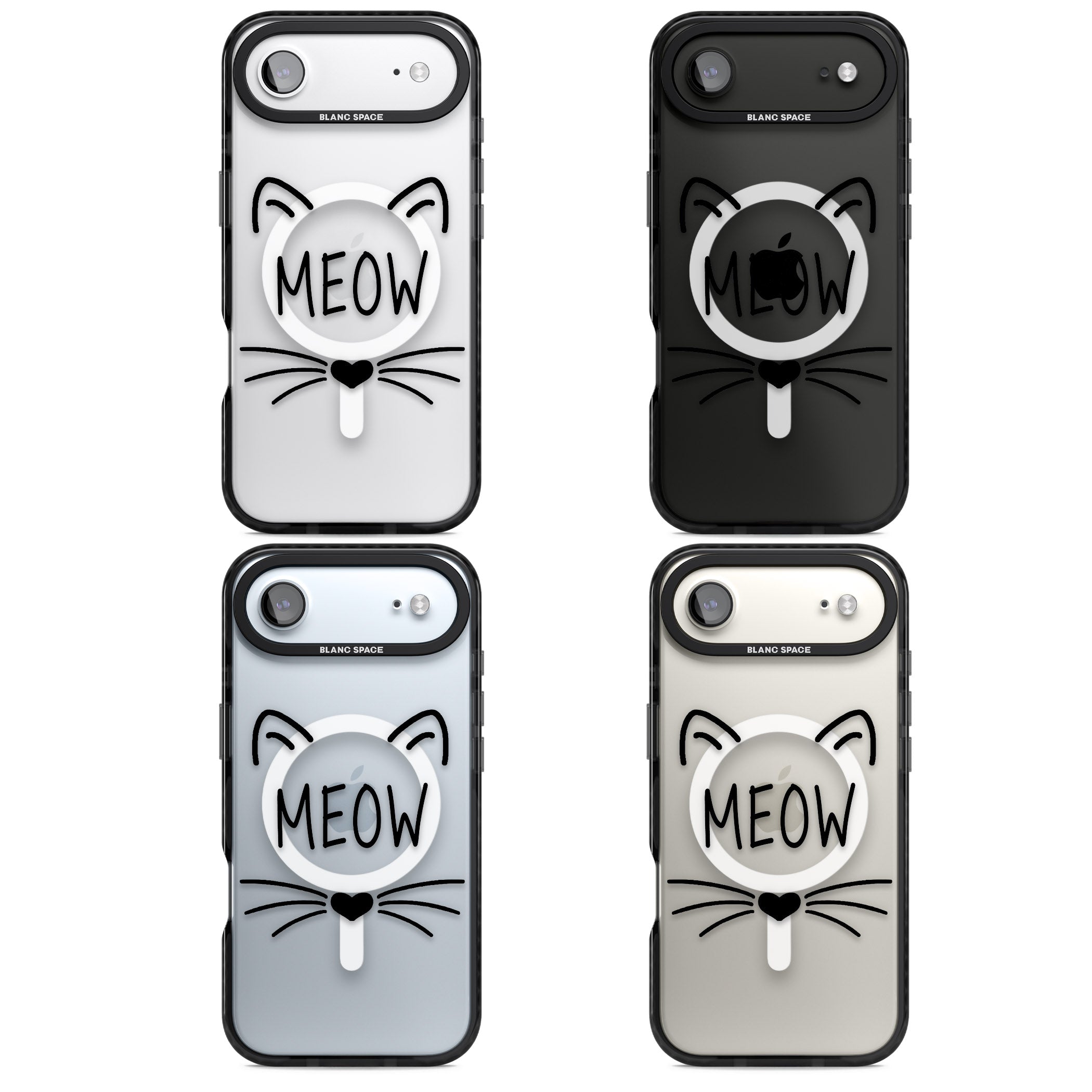 Cat Whiskers iPhone 17 Air Impact Pro Black Phone Case APT Impact Protection