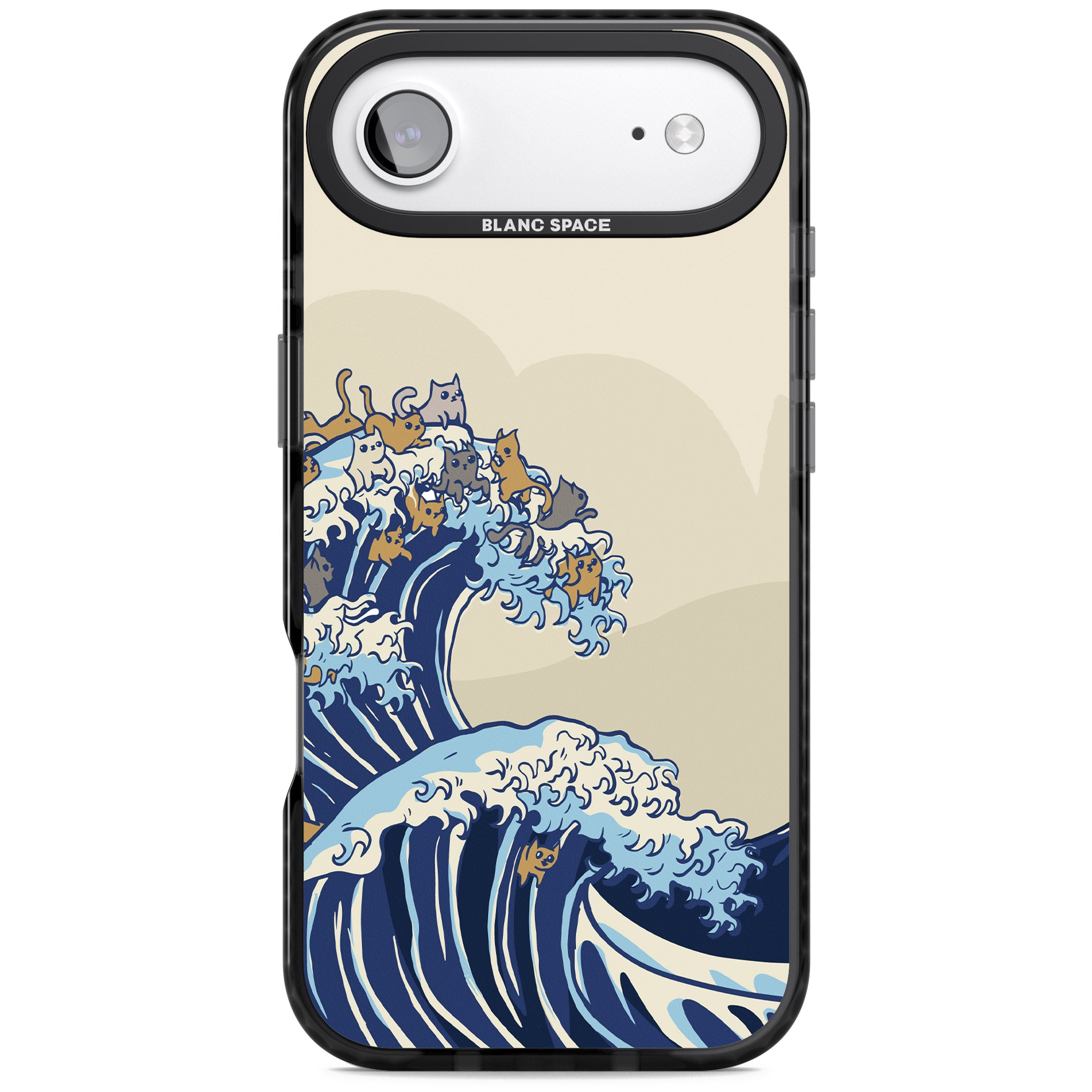 The Great Cat Wave iPhone 17 Air Impact Pro Black Phone Case