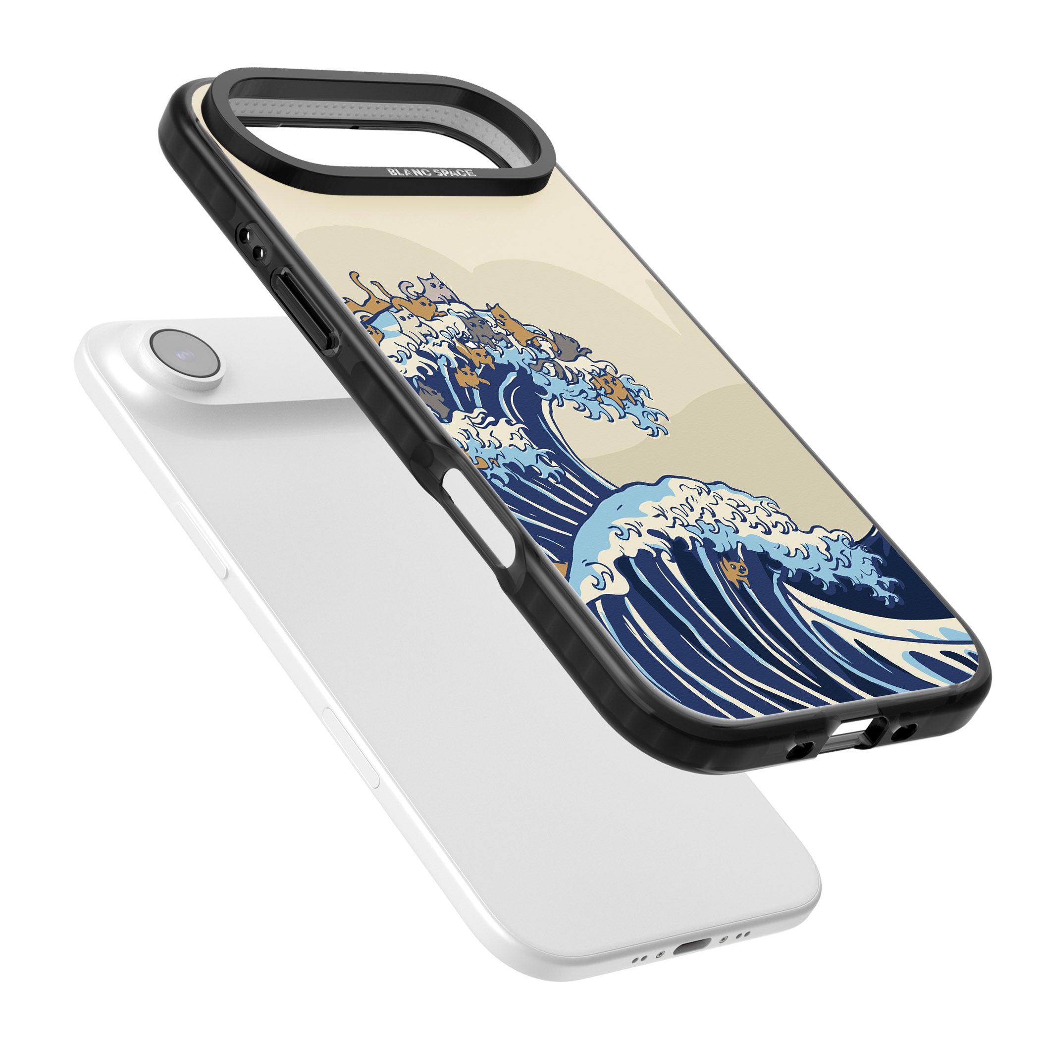 The Great Cat Wave iPhone 17 Air Impact Pro Black Phone Case Colours