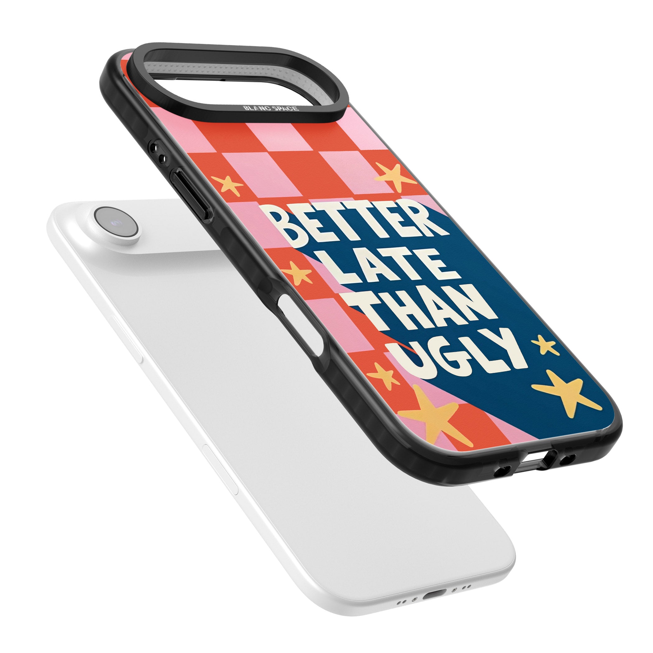 Better Late Than Ugly iPhone 17 Air Impact Pro Black Phone Case Colours