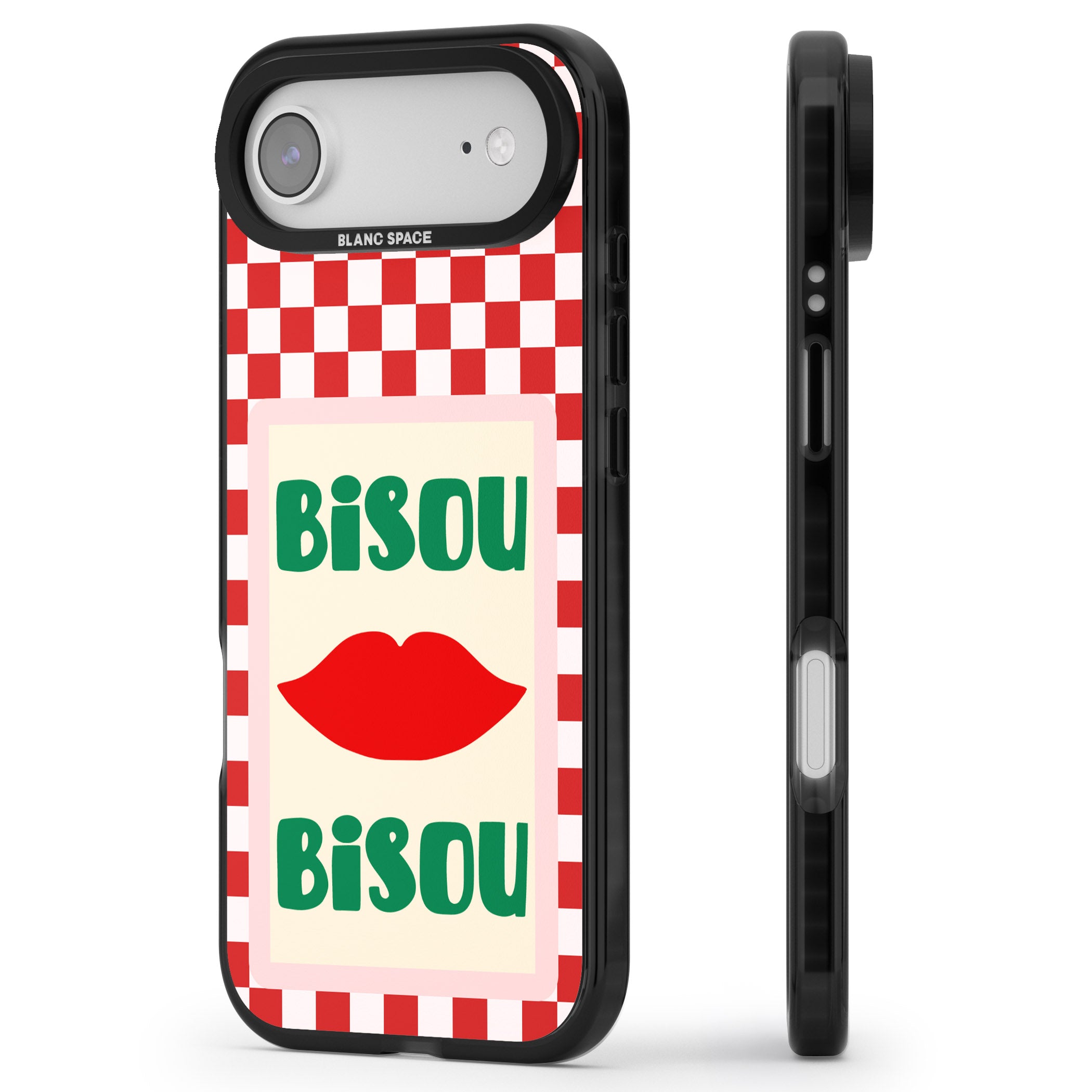 Bisou iPhone 17 Air Impact Pro Black Phone Case Side Profile