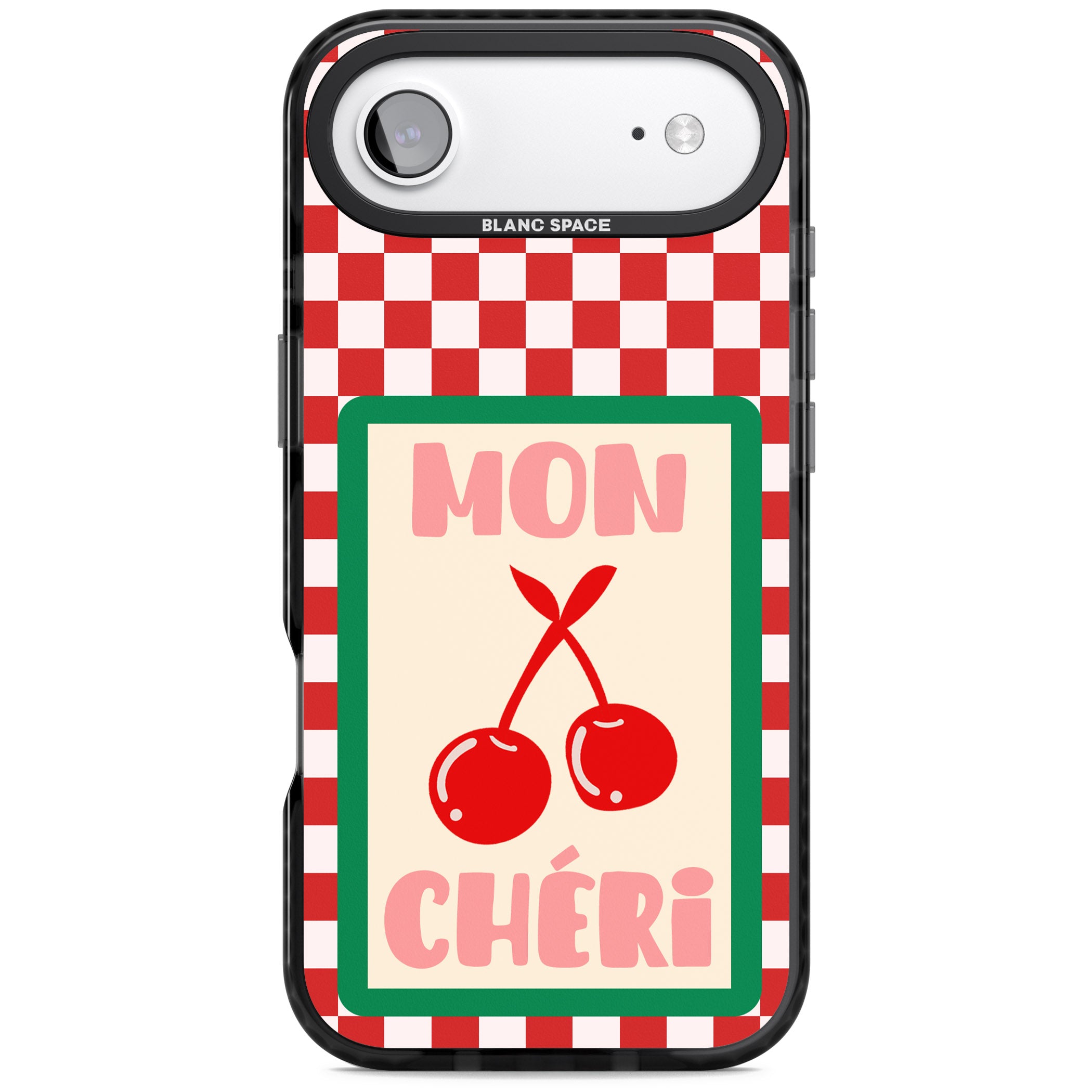 Mon Cheri iPhone 17 Air Impact Pro Black Phone Case